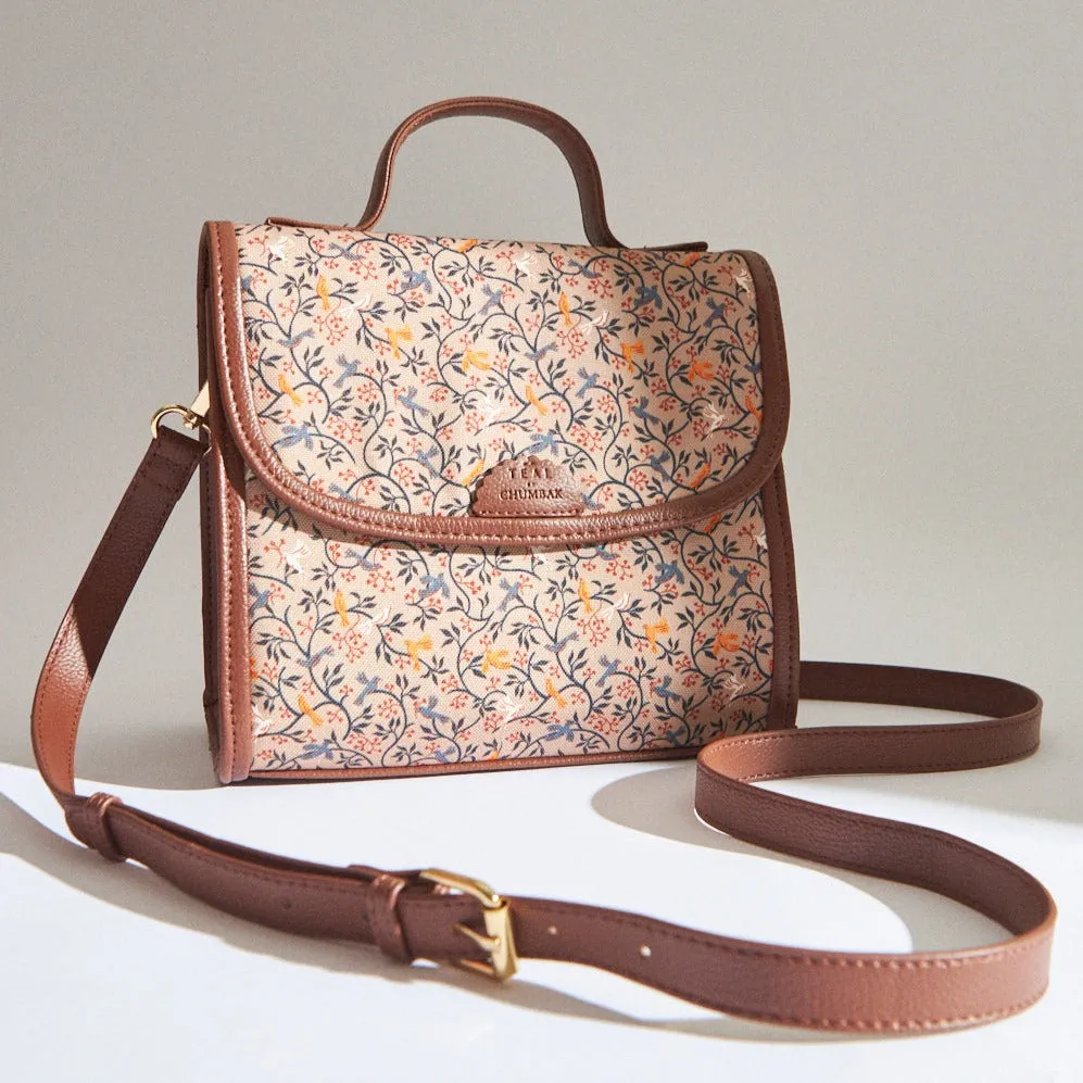 Handpainted Summer Crossbody Bag