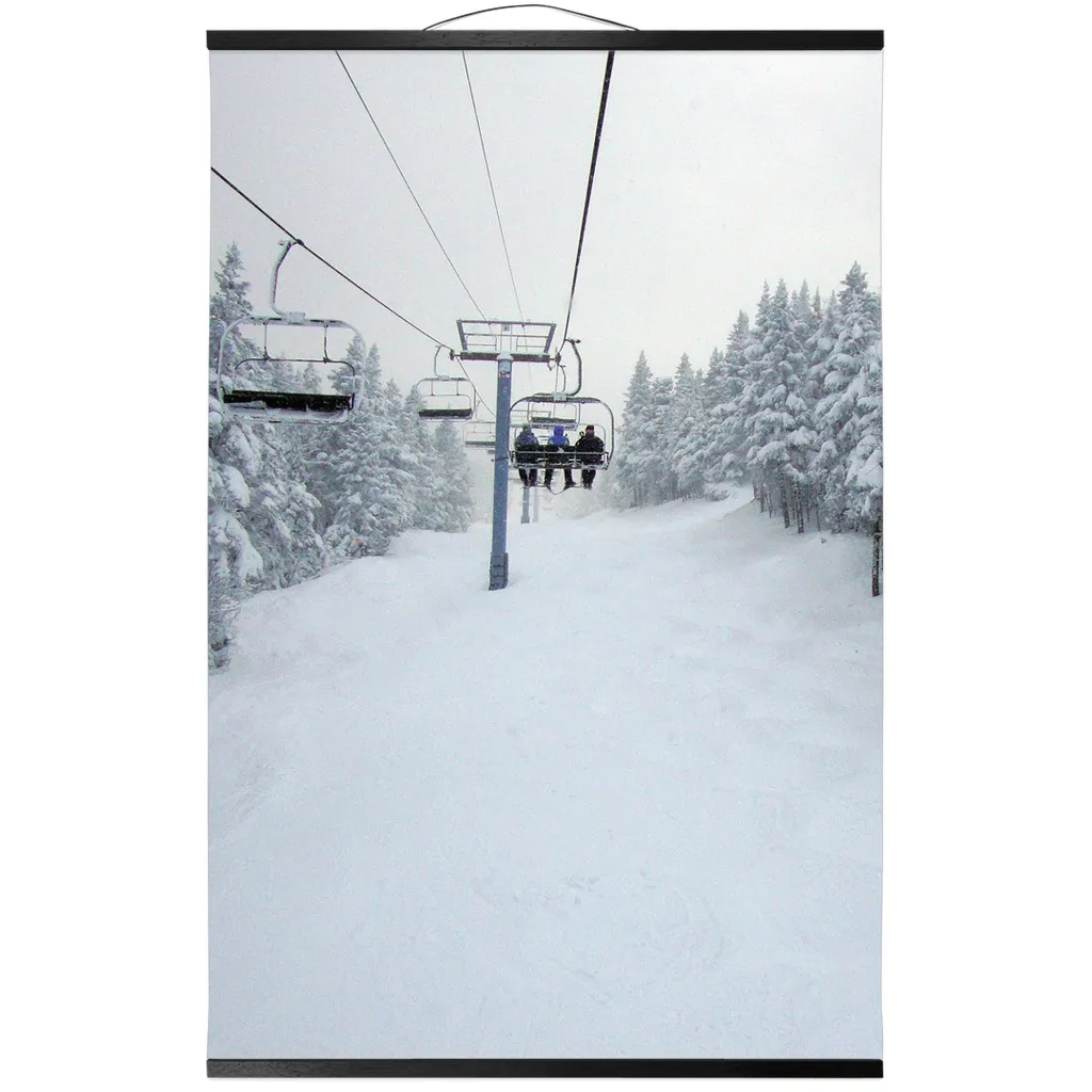 Hanging Canvas Print - Chair Lift Vermont
