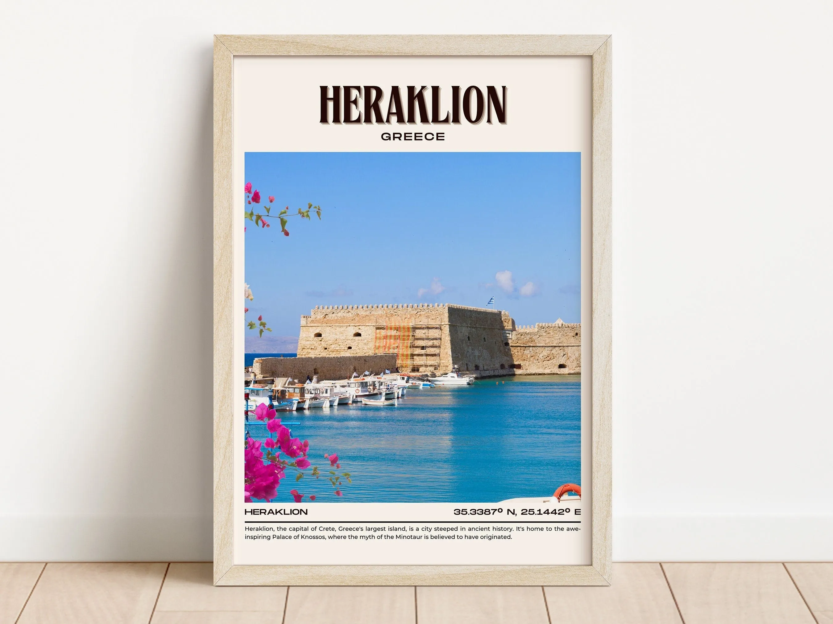 Heraklion Vintage Wall Art, Greece