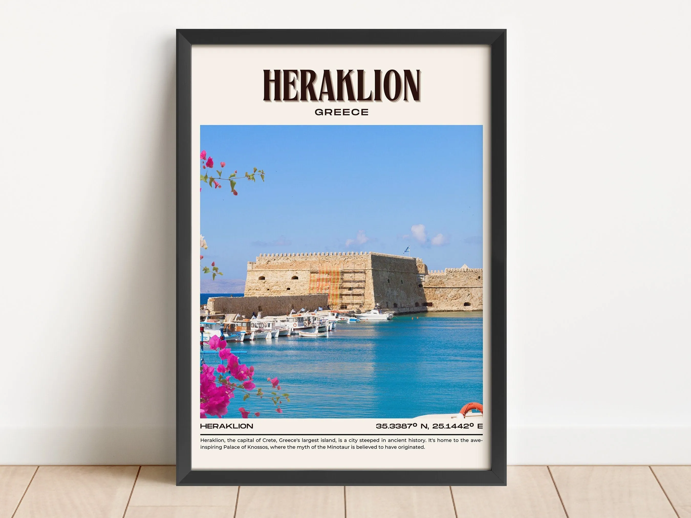Heraklion Vintage Wall Art, Greece