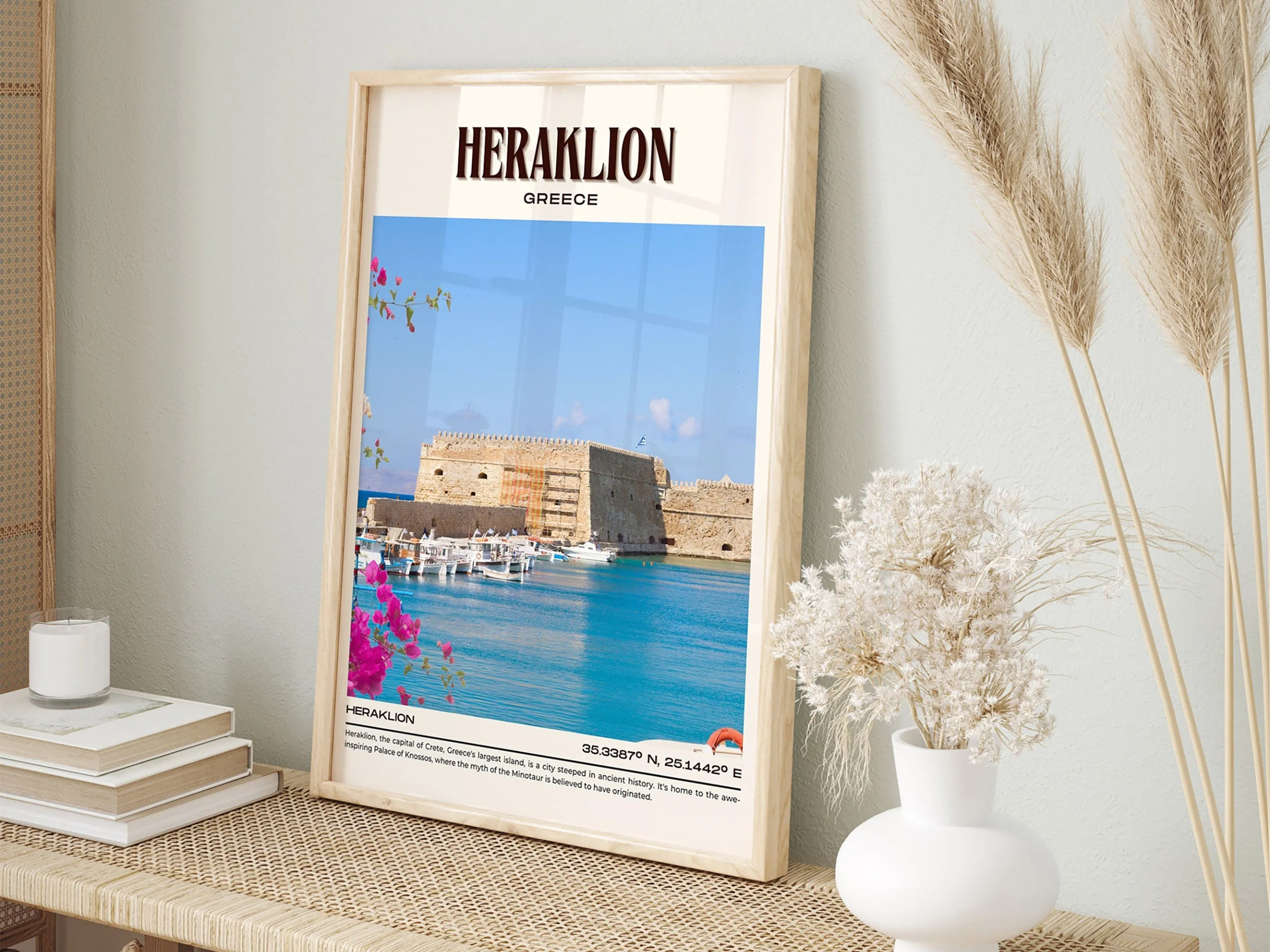 Heraklion Vintage Wall Art, Greece