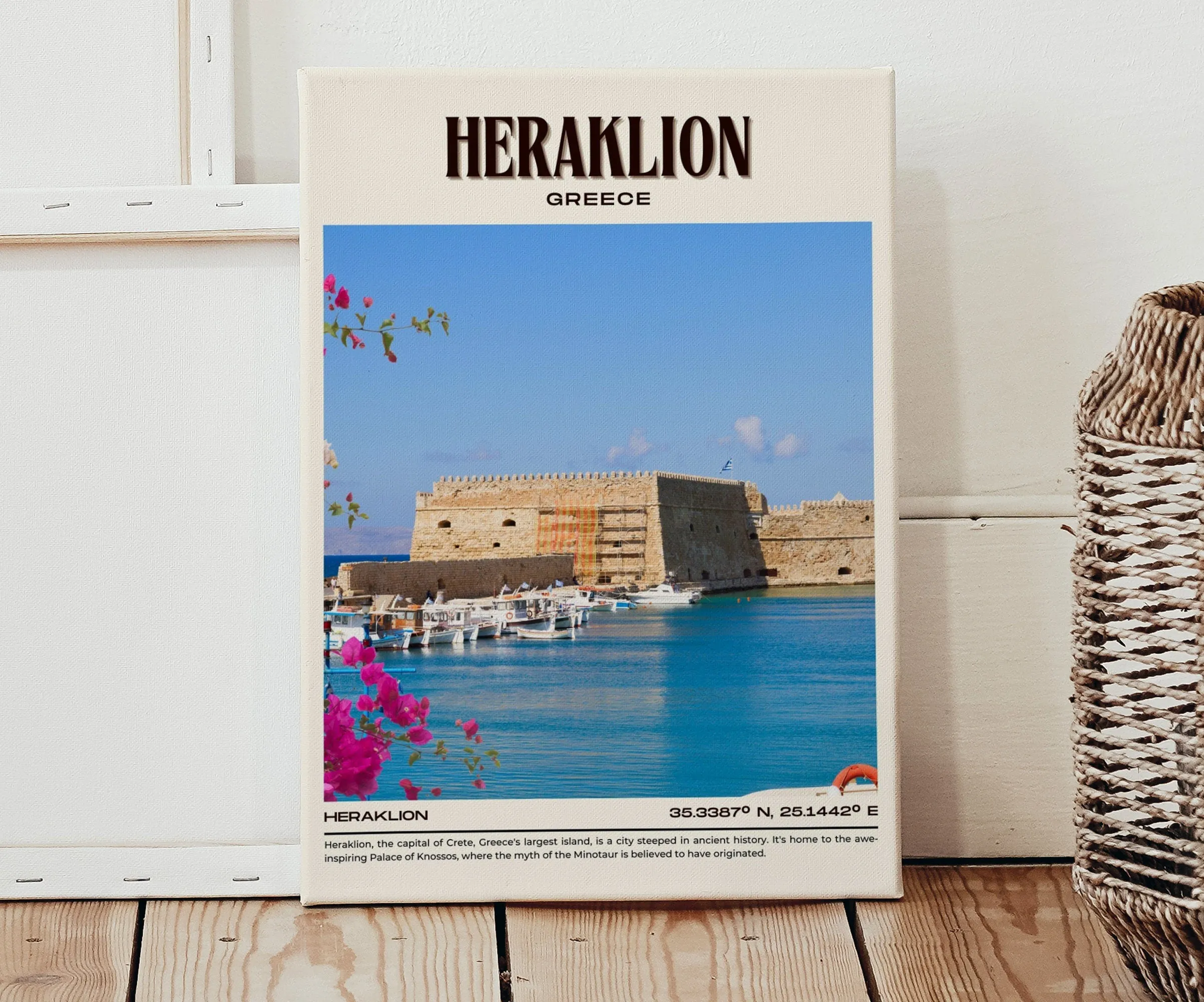 Heraklion Vintage Wall Art, Greece