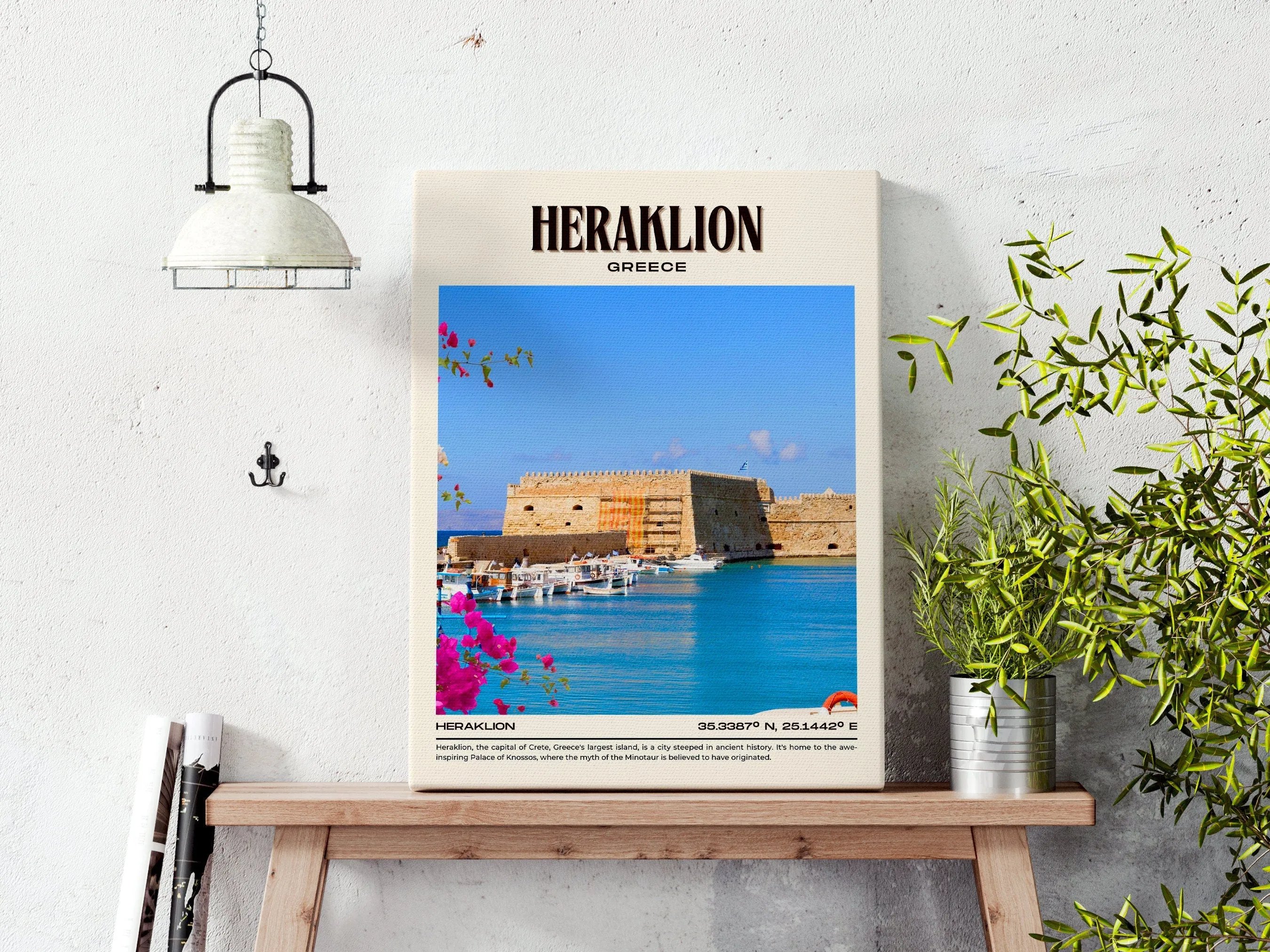 Heraklion Vintage Wall Art, Greece