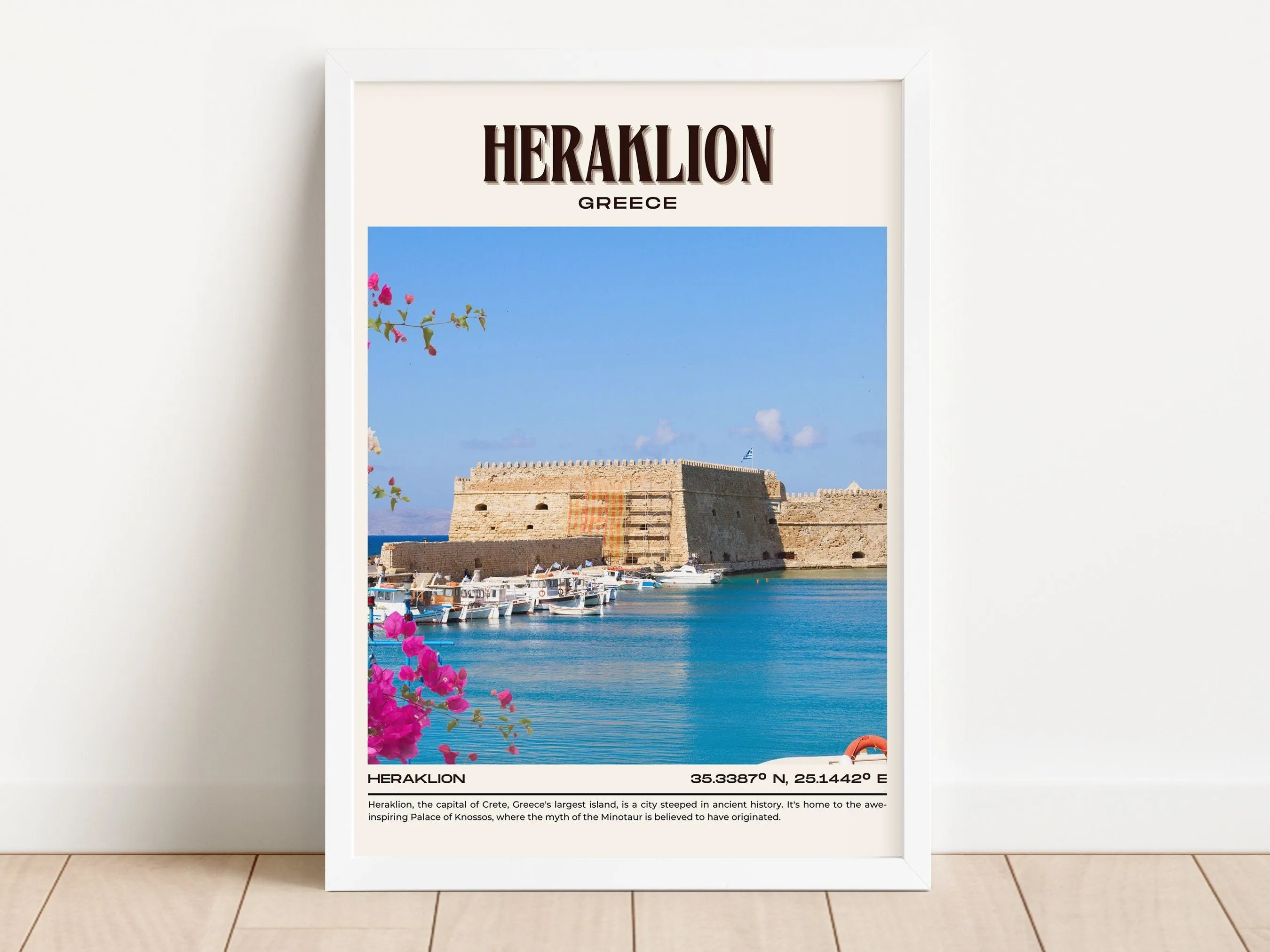 Heraklion Vintage Wall Art, Greece