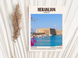 Heraklion Vintage Wall Art, Greece