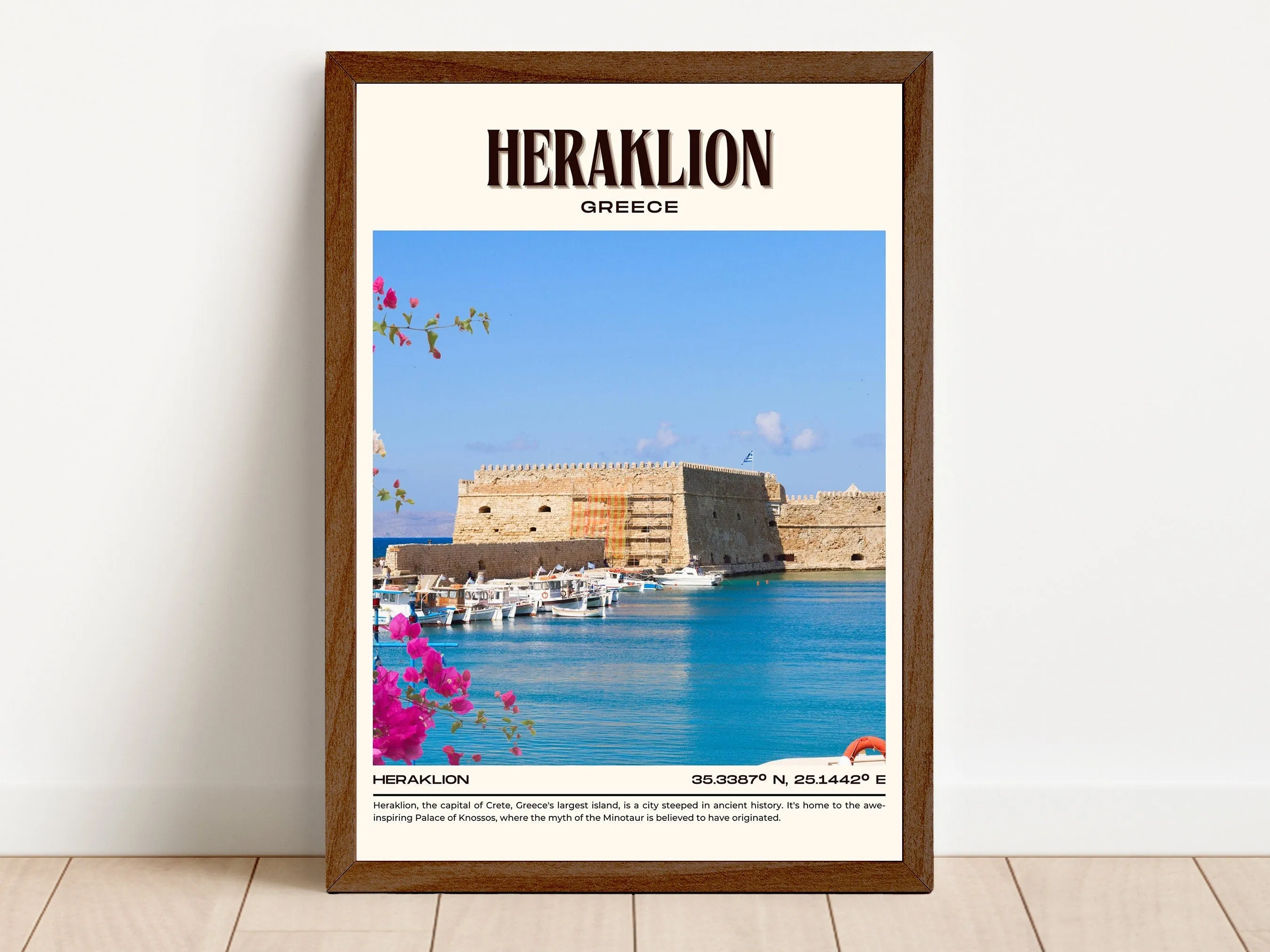 Heraklion Vintage Wall Art, Greece