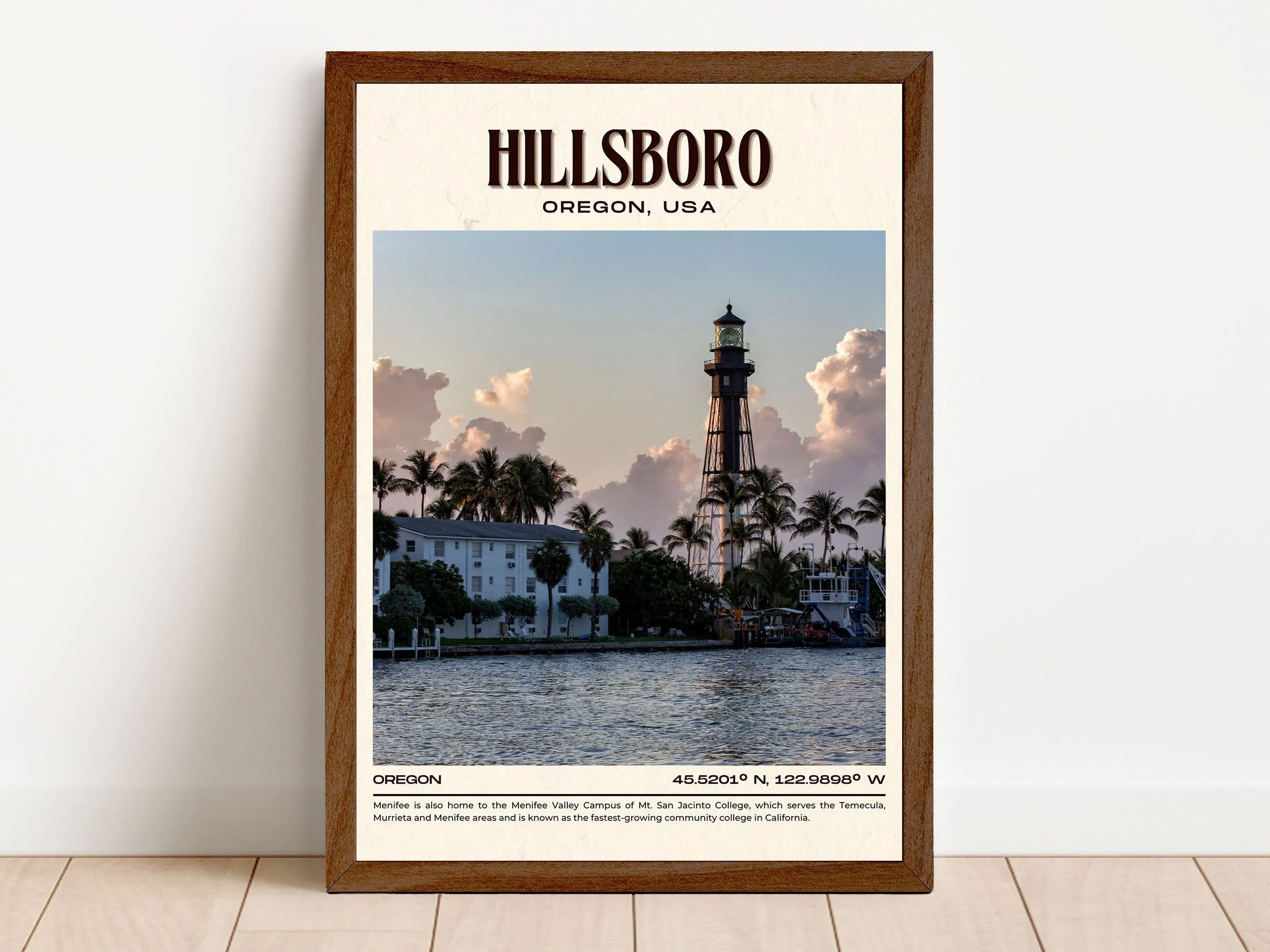 Hillsboro Vintage Wall Art, Oregon, USA