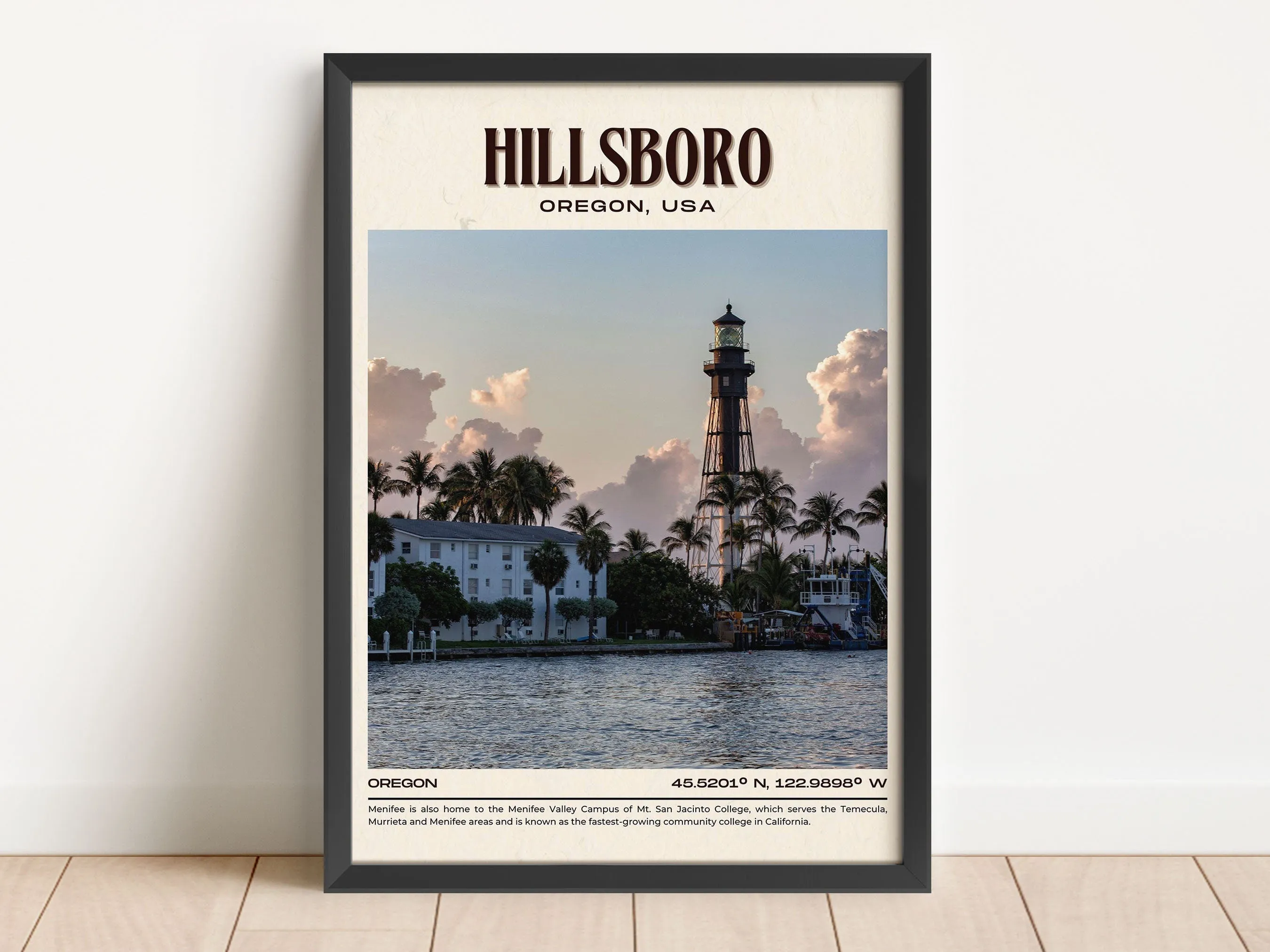 Hillsboro Vintage Wall Art, Oregon, USA