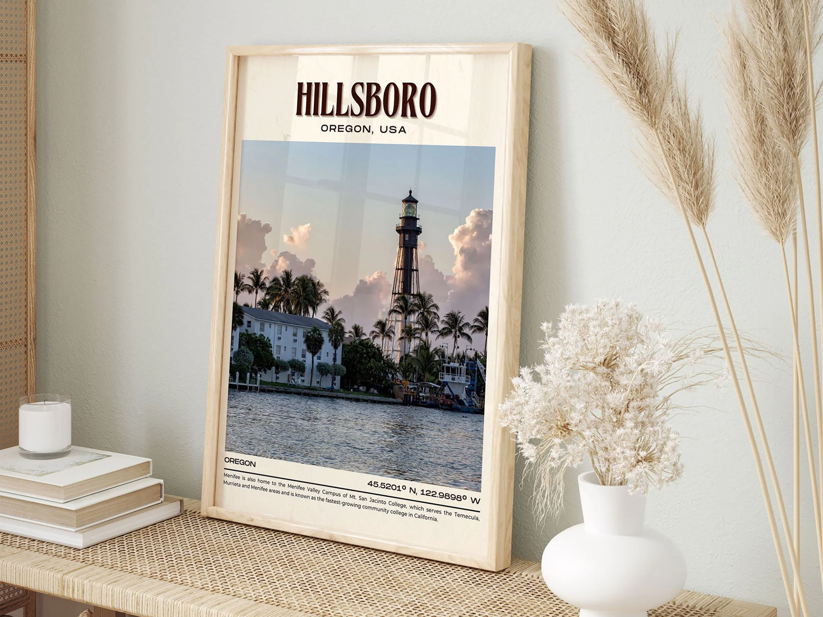 Hillsboro Vintage Wall Art, Oregon, USA