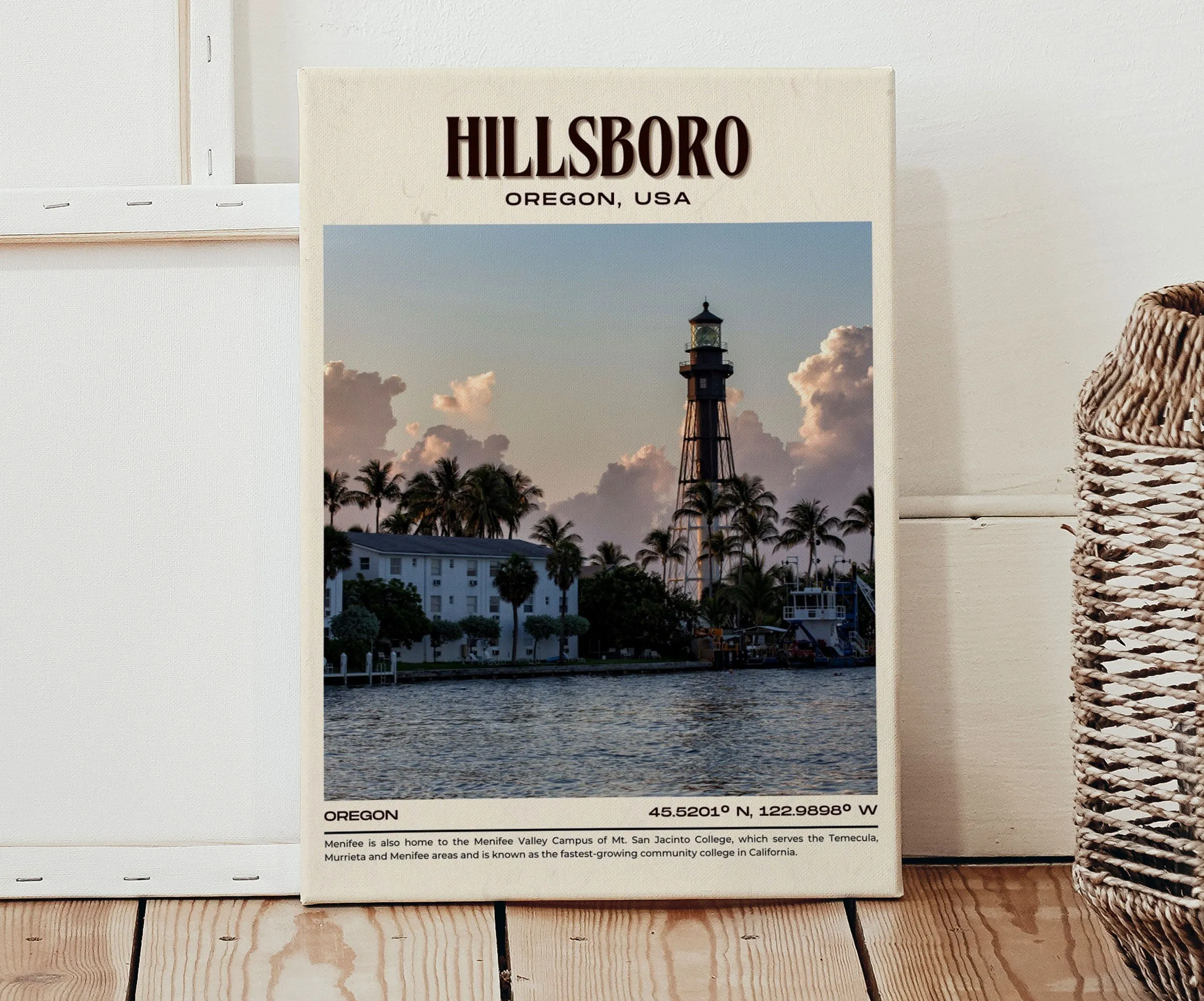 Hillsboro Vintage Wall Art, Oregon, USA