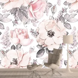Hope Custom Flower Wallpaper