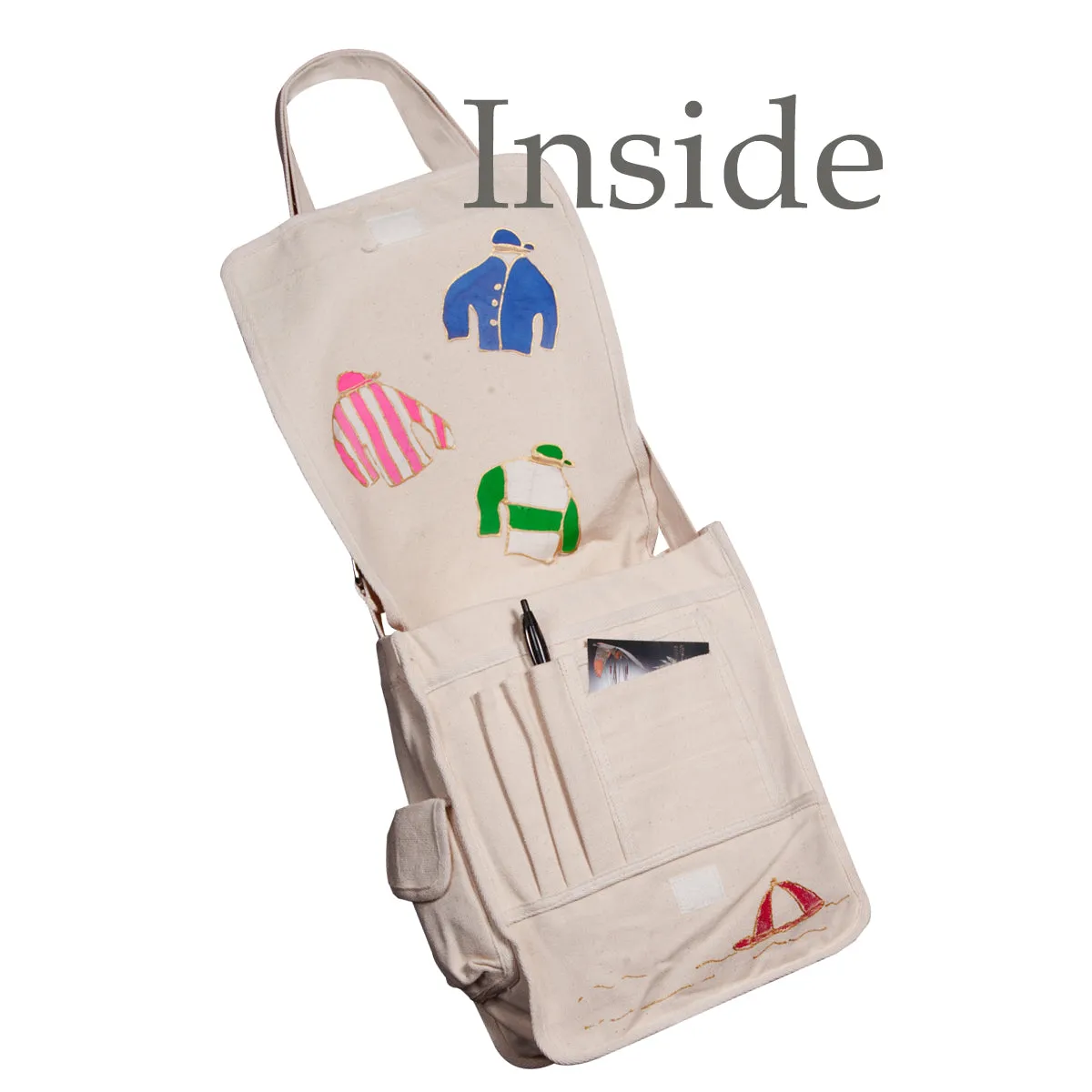 Horse Racing Canvas Messanger Bag