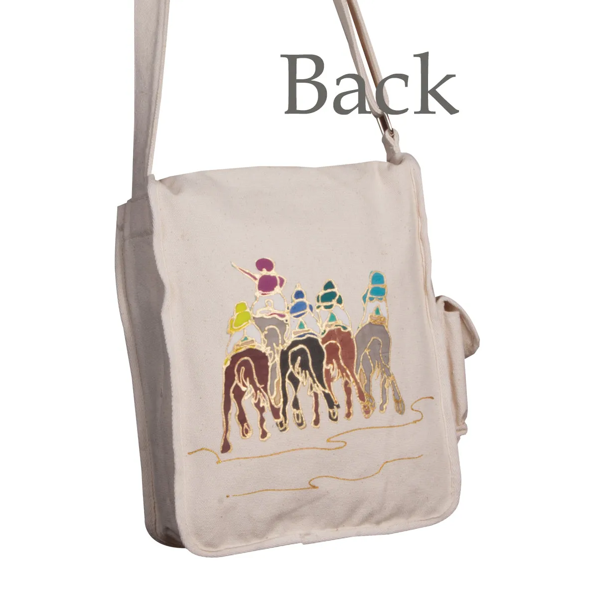 Horse Racing Canvas Messanger Bag