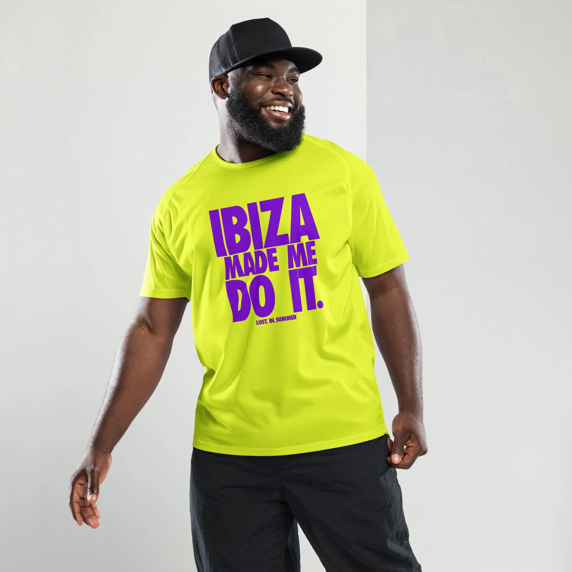 Ibiza Made Me Do It Performance Men's T-shirt