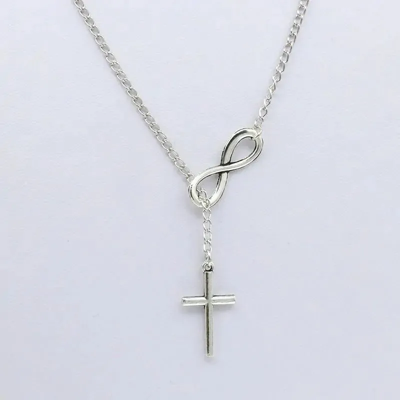 Infinity Love Cross Necklace