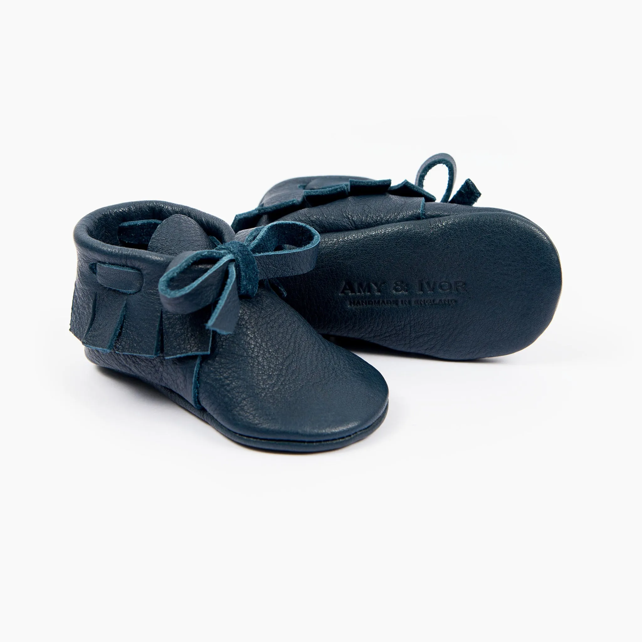 INK LACED MOCCASINS