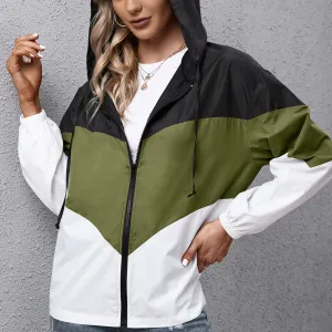 INSTOCK-Cross-border hooded waterproof jacket