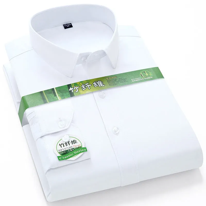 INSTOCK-Men's long-sleeved thin loose elastic fiber cotton shirt