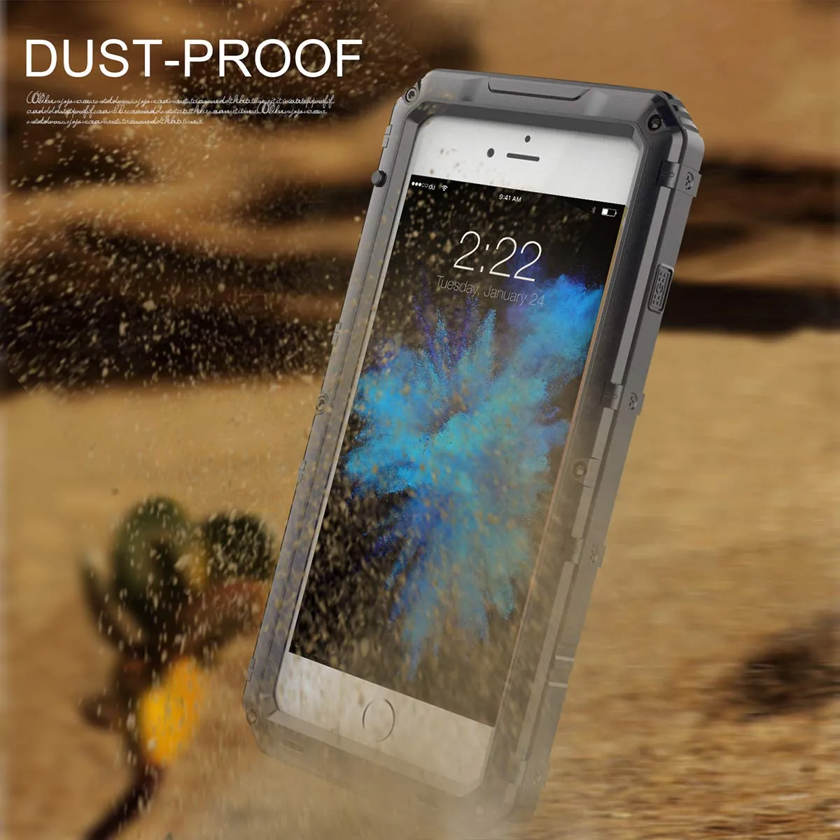 iPhone 7 Plus/ 8 Plus Waterproof Case, AICase IP68 Underwater Heavy Duty Cover [Full Body Protective] Metal Shockproof Shell with Built in Screen Protector for iPhone 7 Plus/ 8 Plus