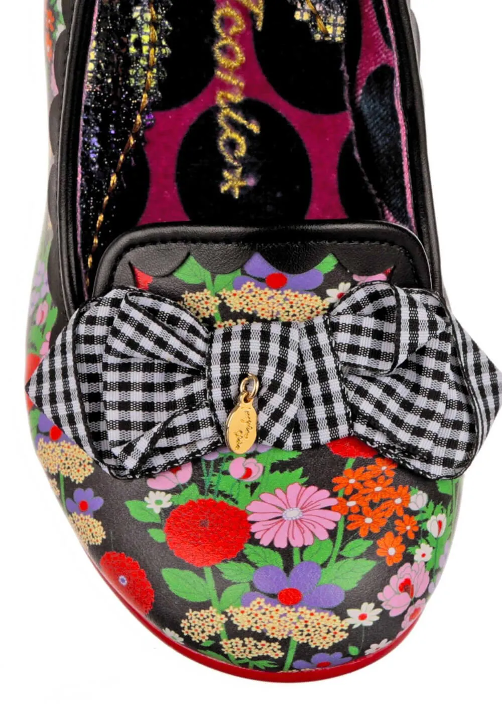 Irregular Choice Kanjanka Florals 50's Pumps Black