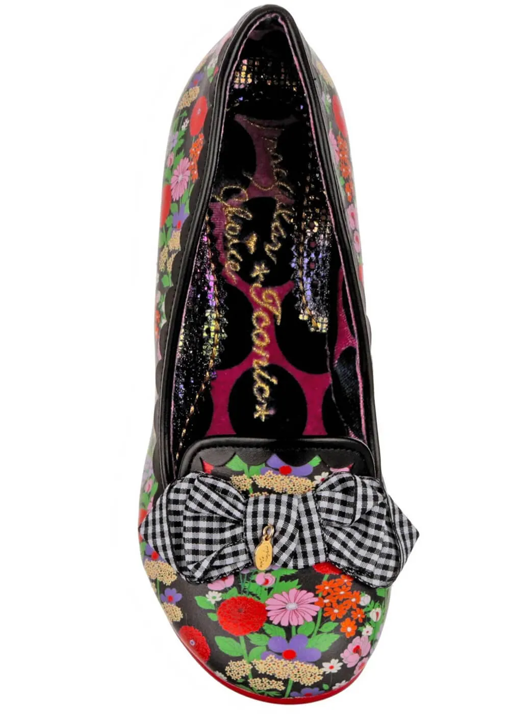 Irregular Choice Kanjanka Florals 50's Pumps Black