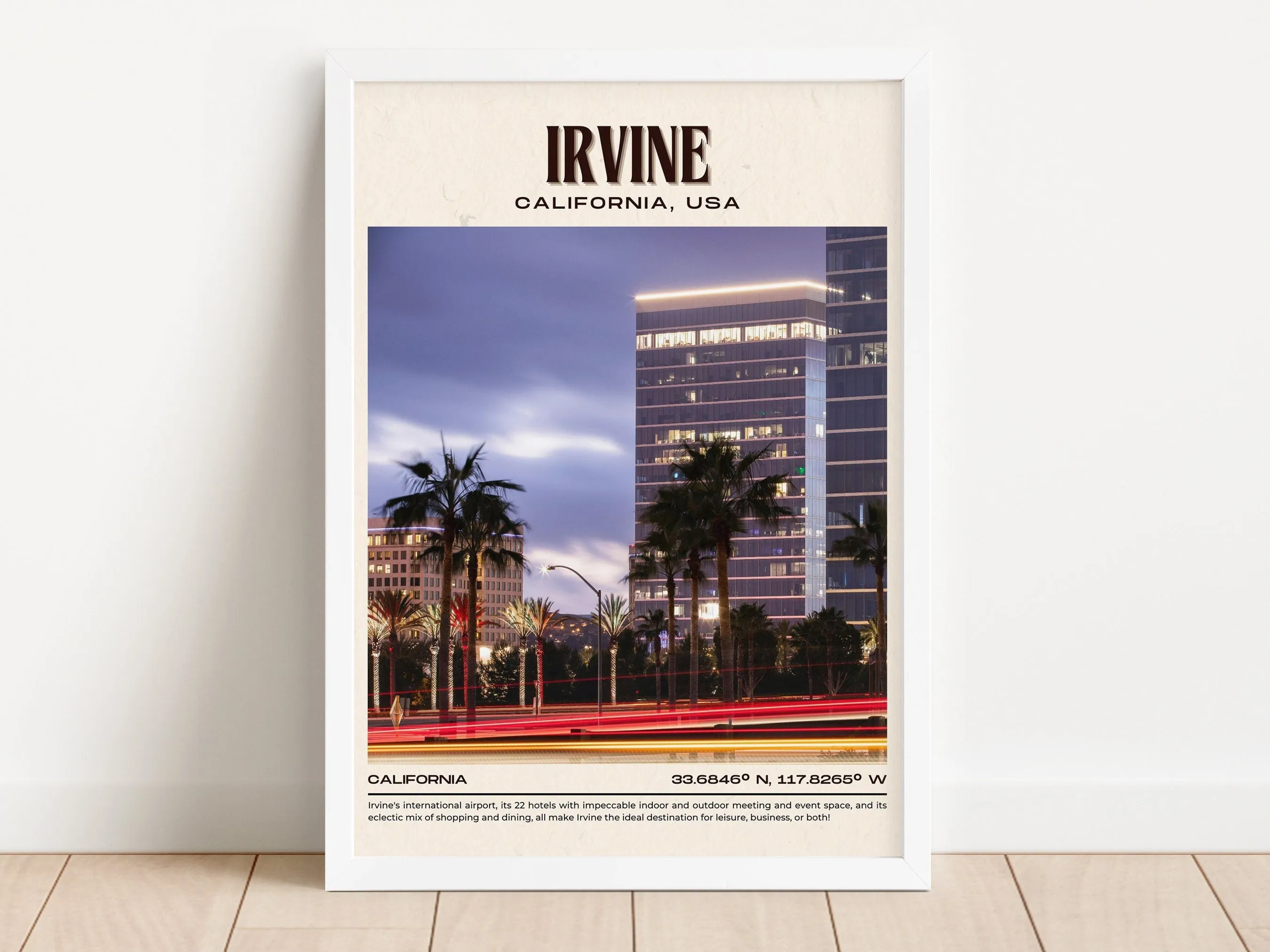 Irvine Vintage Wall Art, California, USA