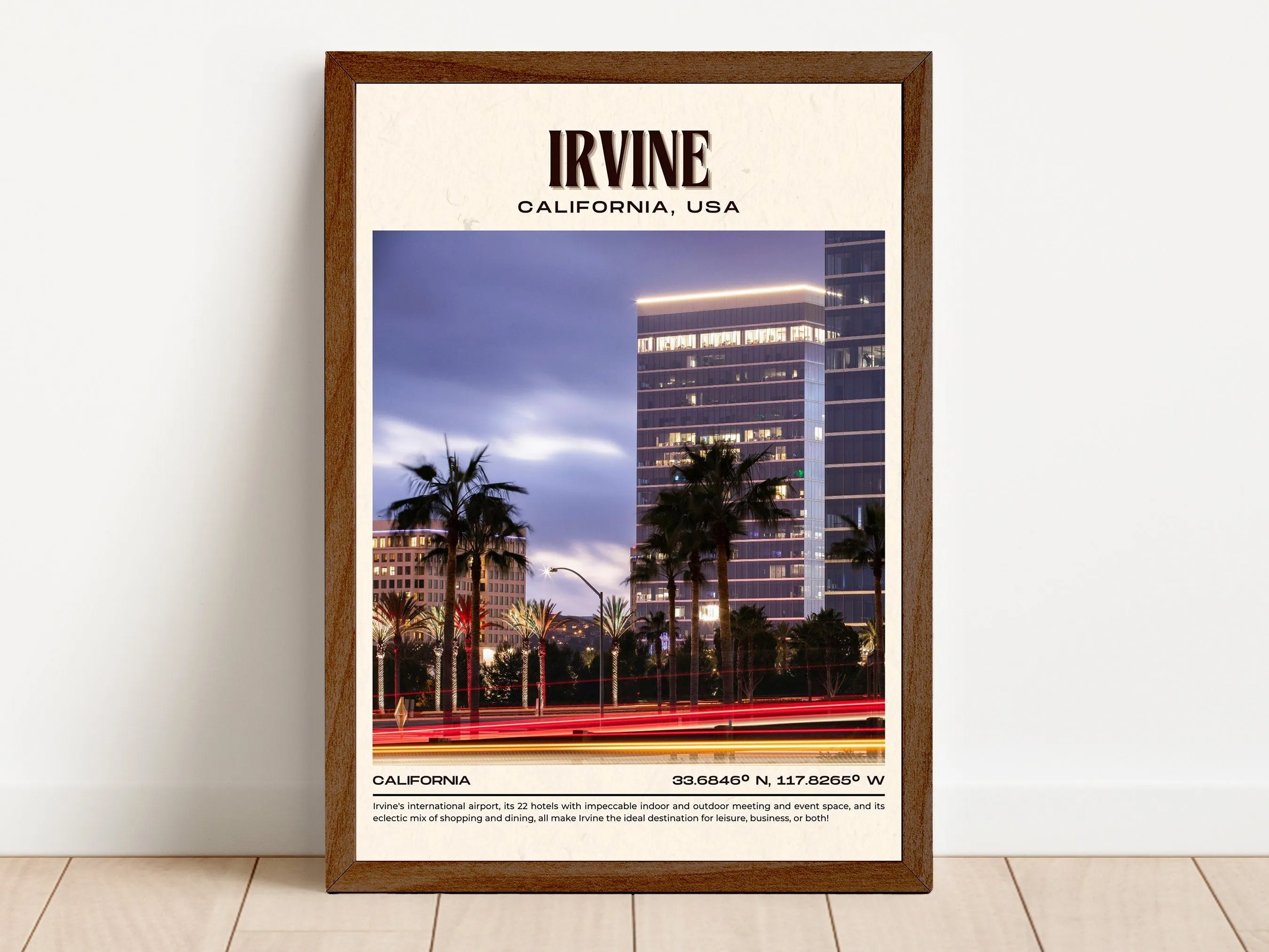 Irvine Vintage Wall Art, California, USA
