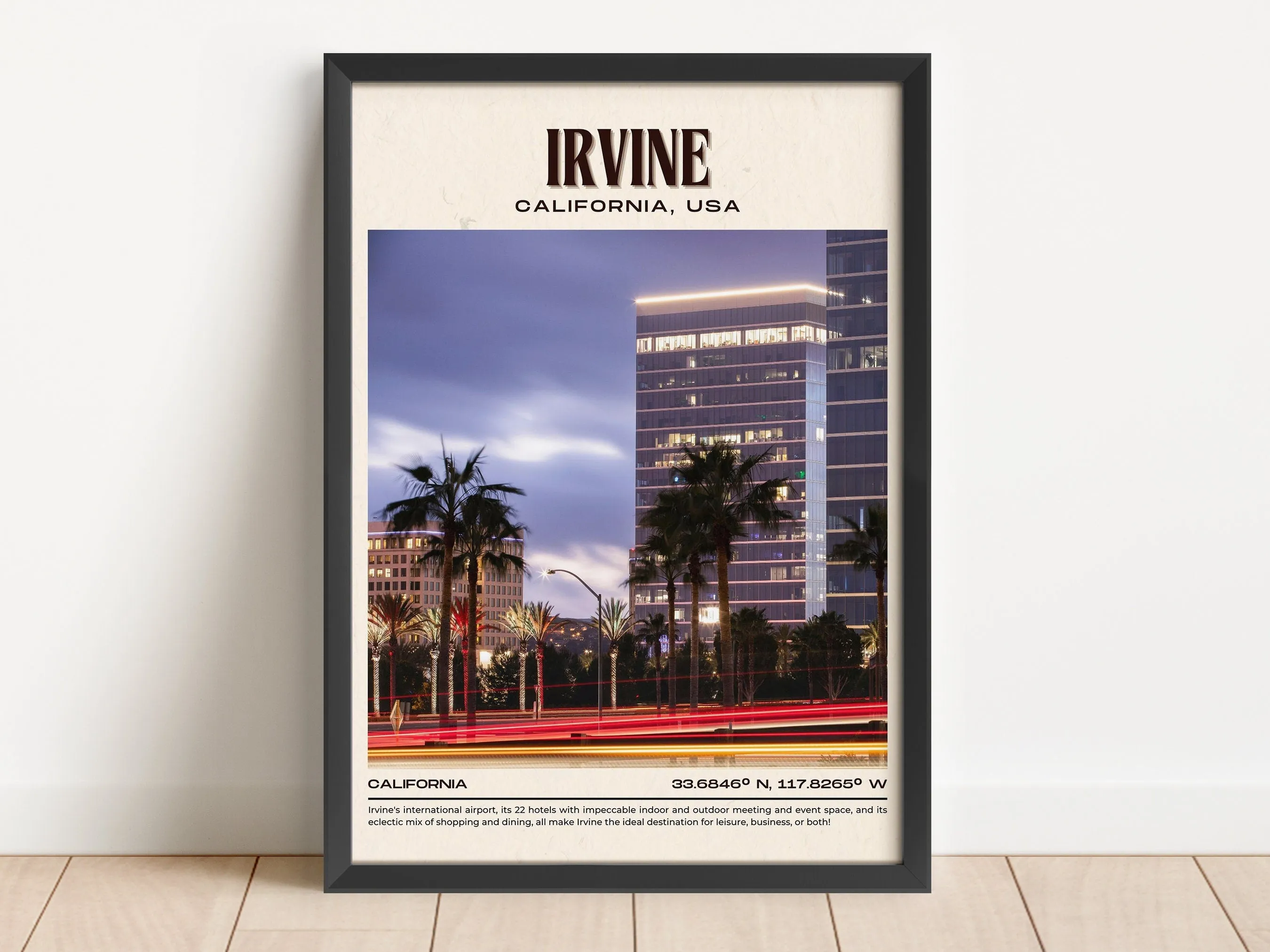 Irvine Vintage Wall Art, California, USA
