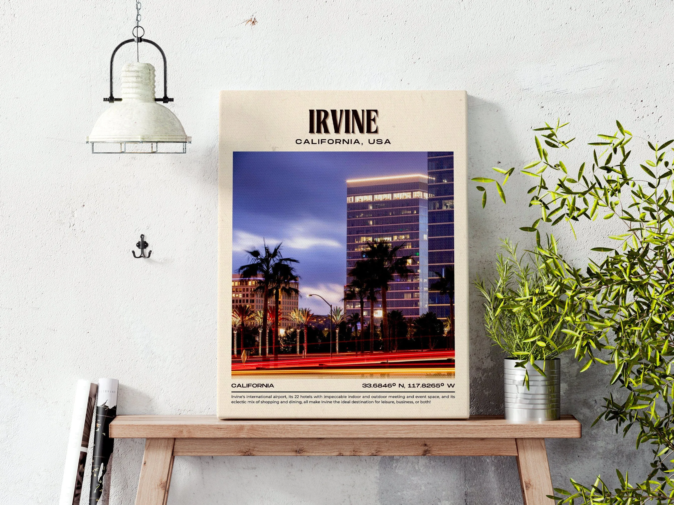 Irvine Vintage Wall Art, California, USA
