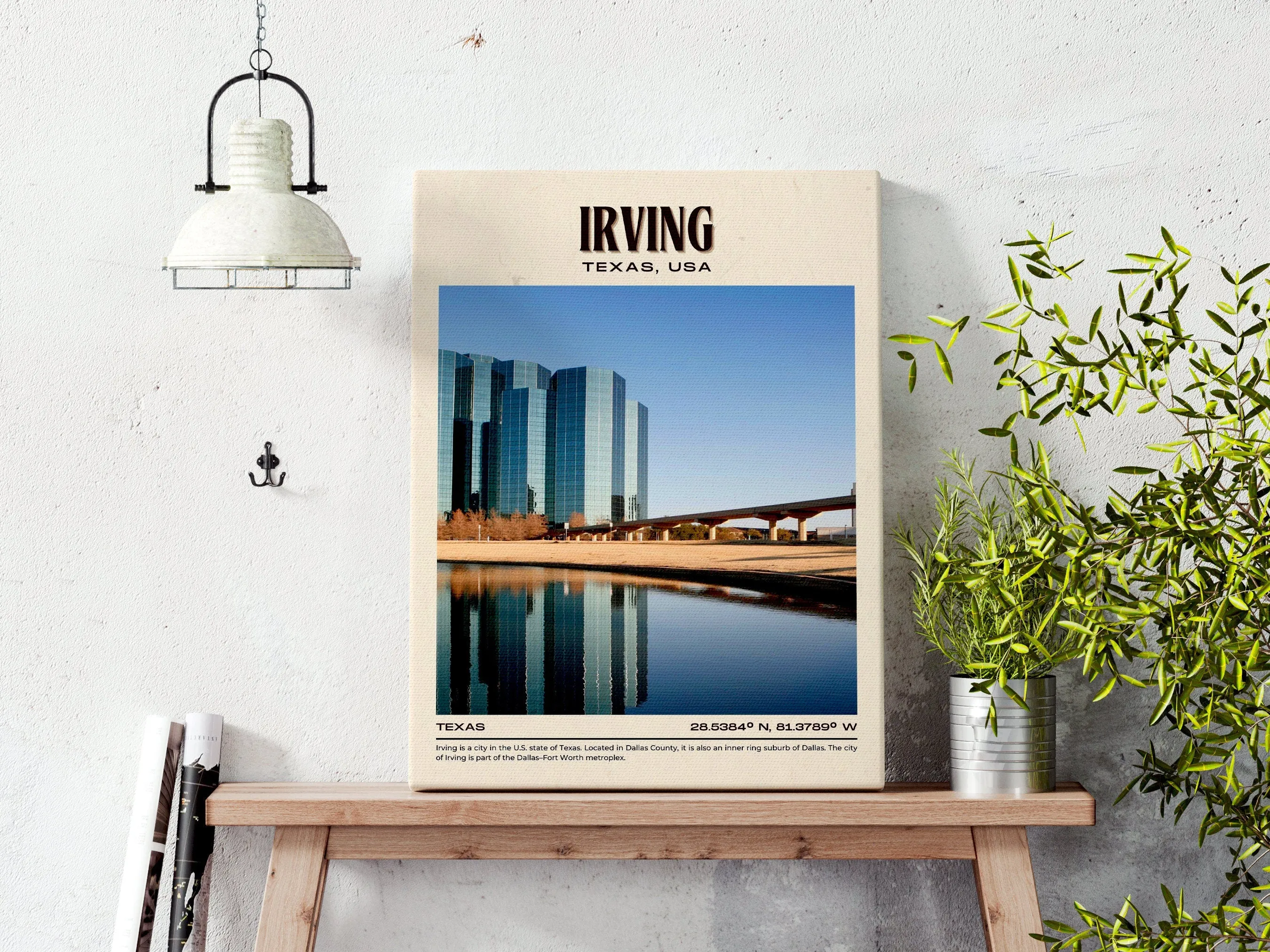 Irving Vintage Wall Art, Texas, USA