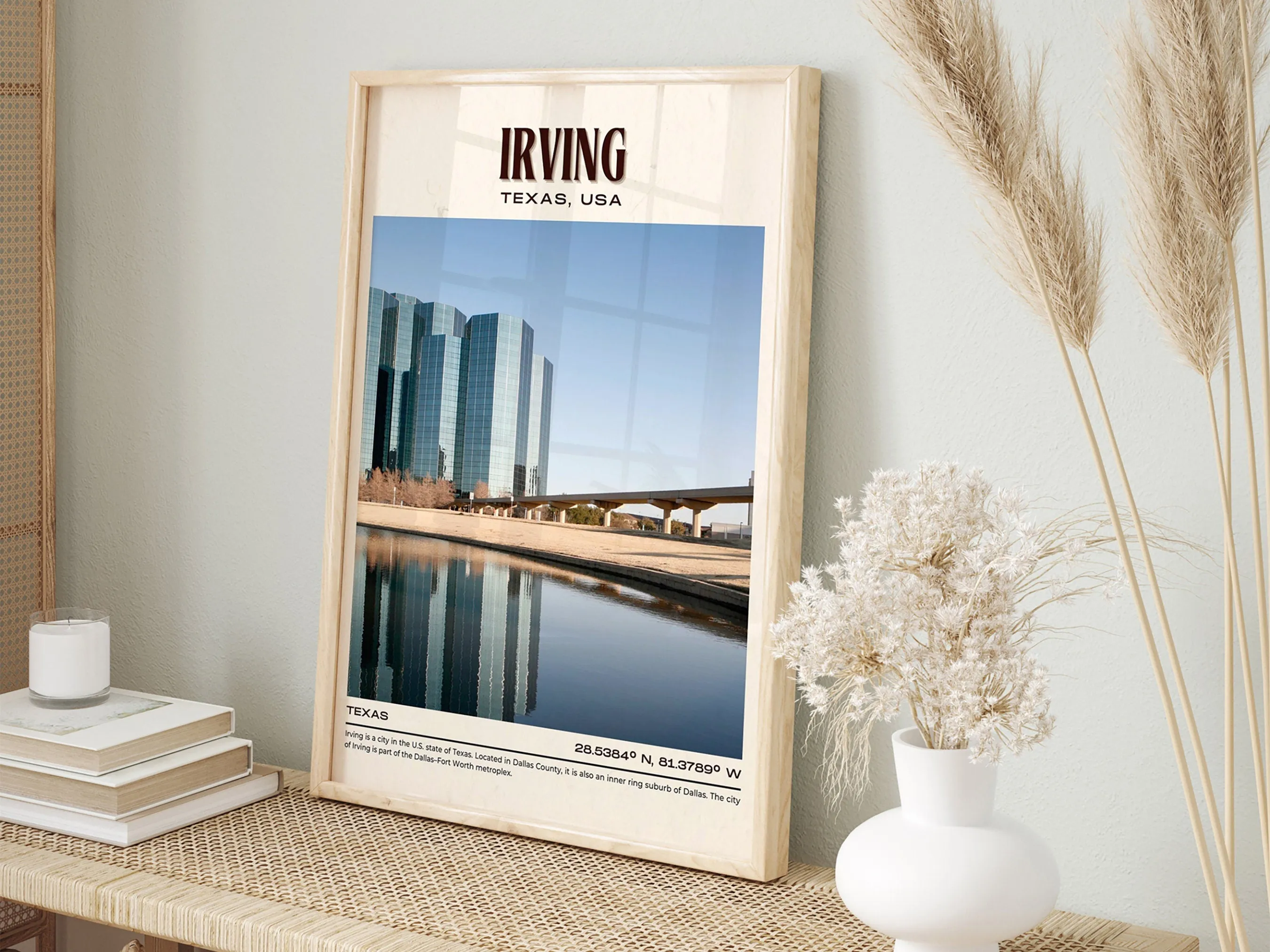 Irving Vintage Wall Art, Texas, USA