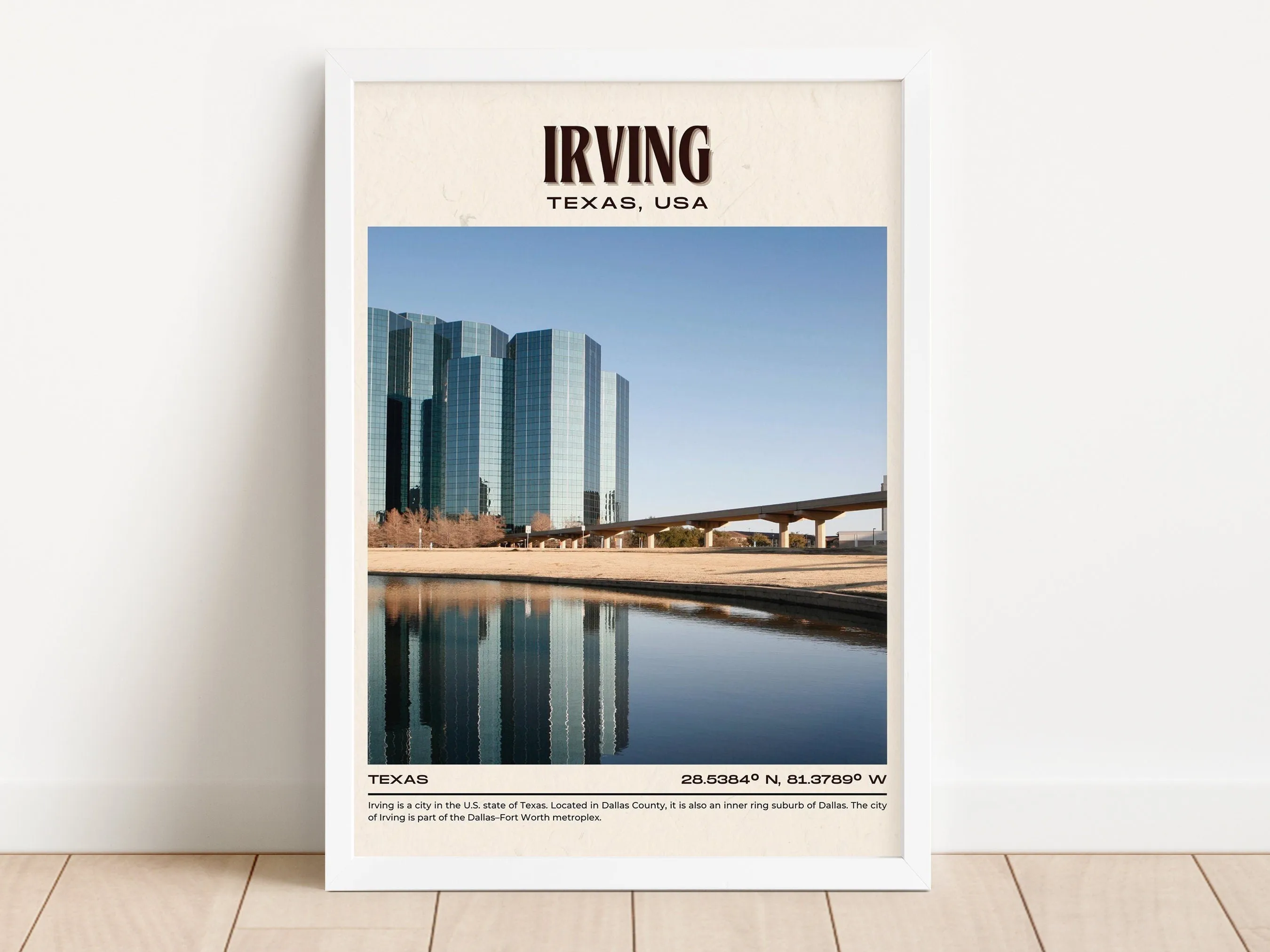 Irving Vintage Wall Art, Texas, USA