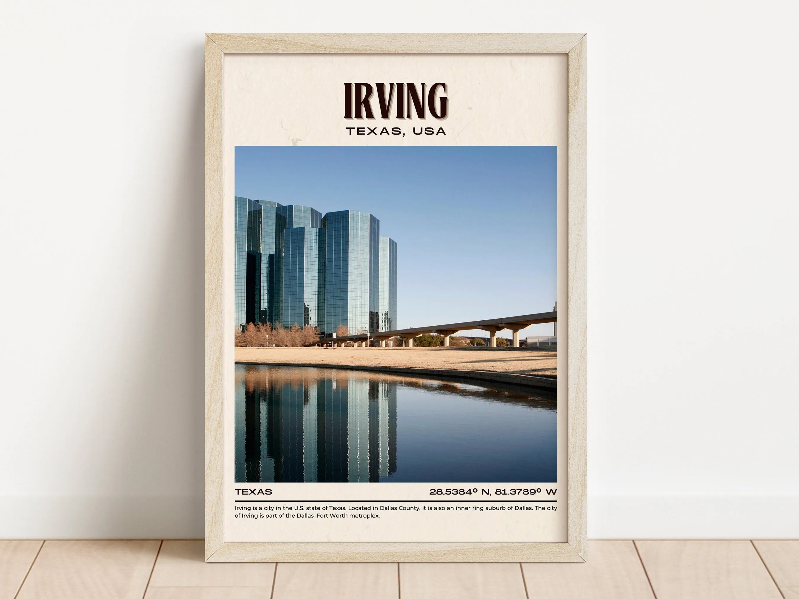 Irving Vintage Wall Art, Texas, USA