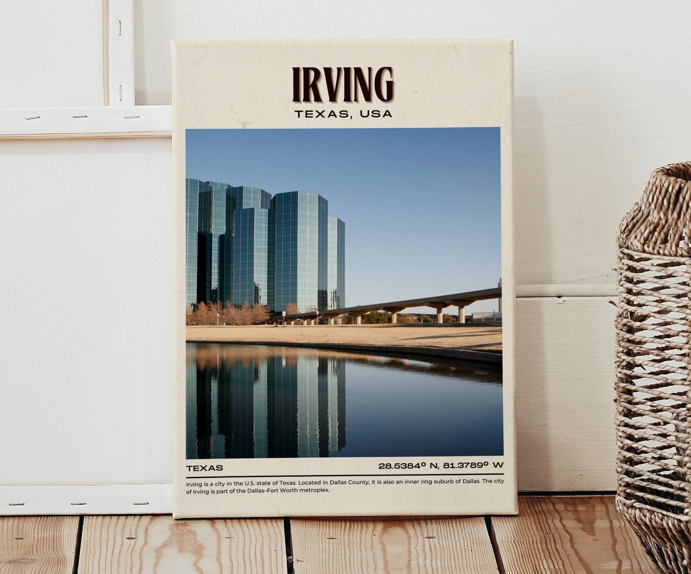 Irving Vintage Wall Art, Texas, USA