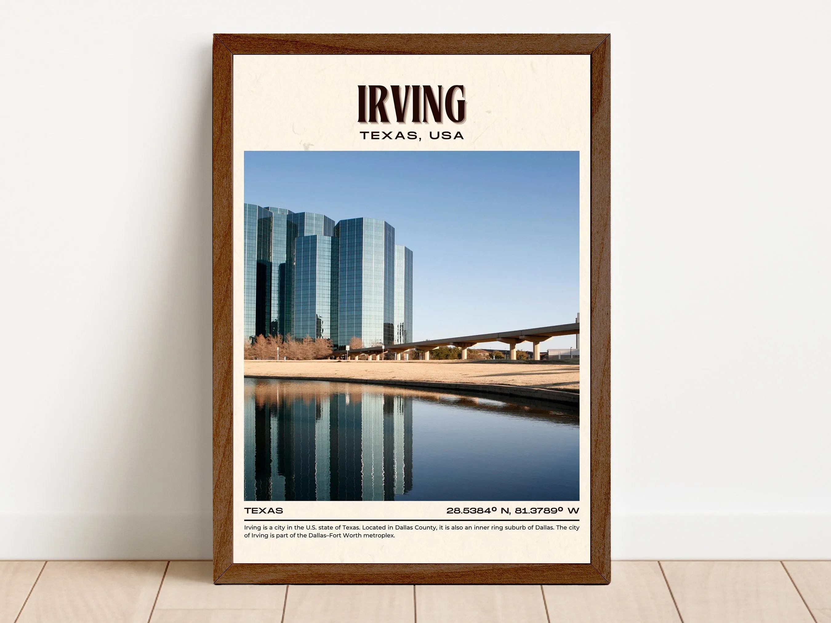 Irving Vintage Wall Art, Texas, USA
