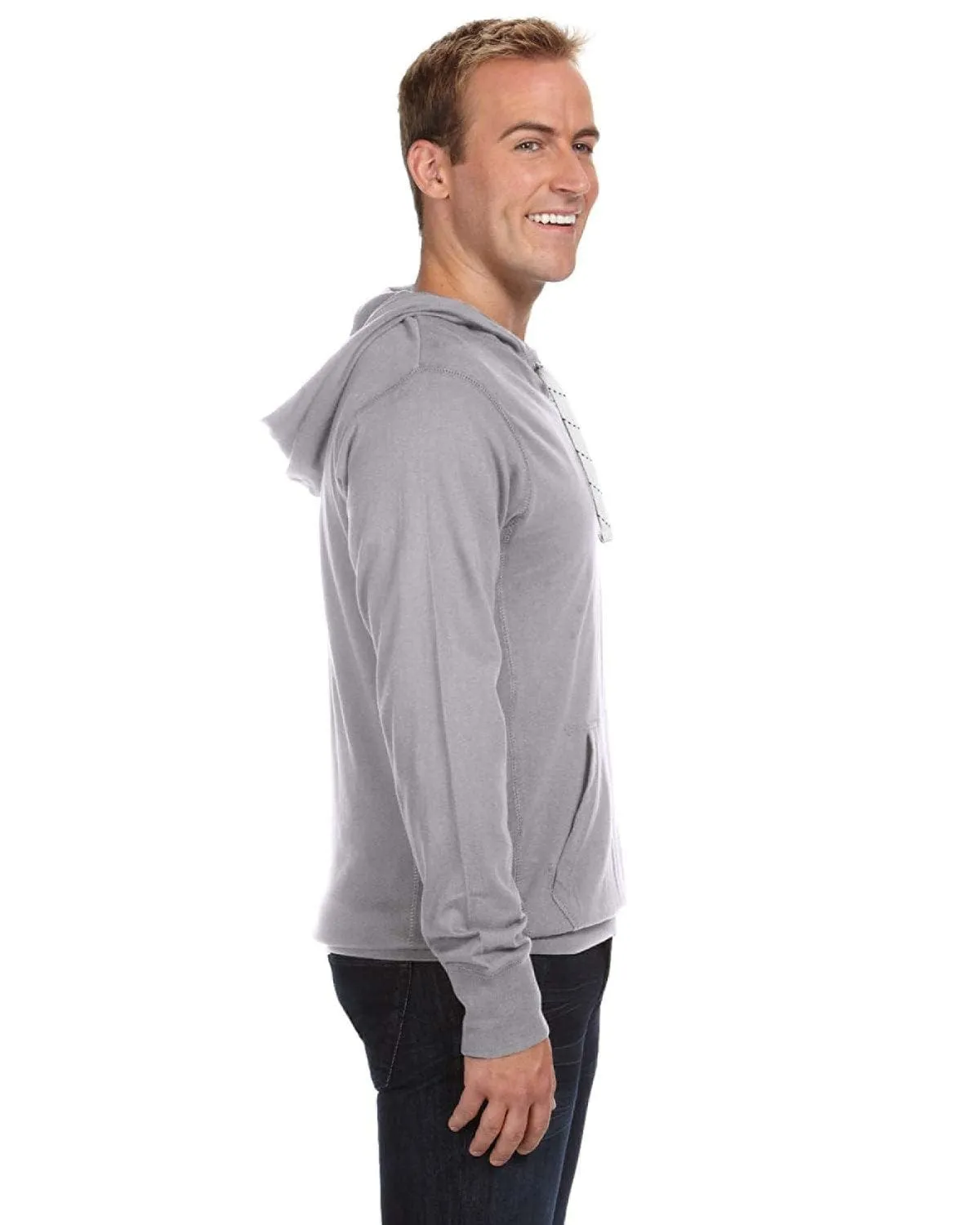 J America Unisex Sport Lace Jersey Hood