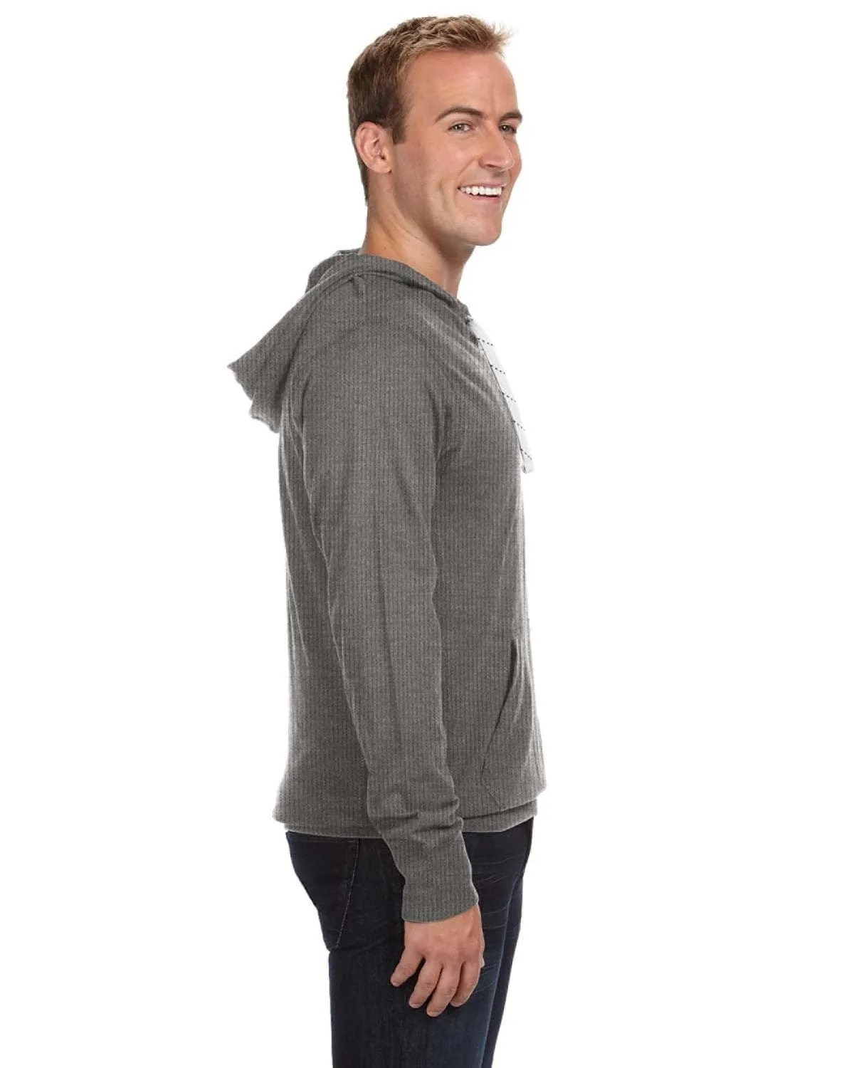 J America Unisex Sport Lace Jersey Hood