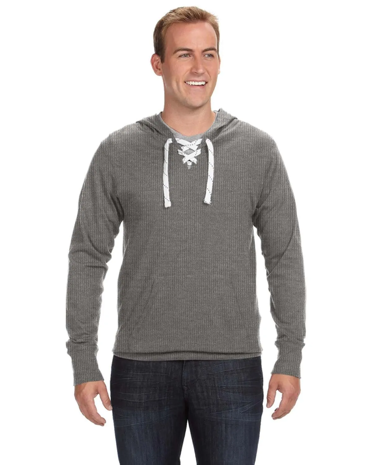 J America Unisex Sport Lace Jersey Hood