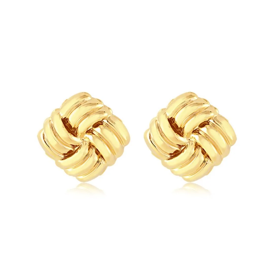 Jade Square Earrings