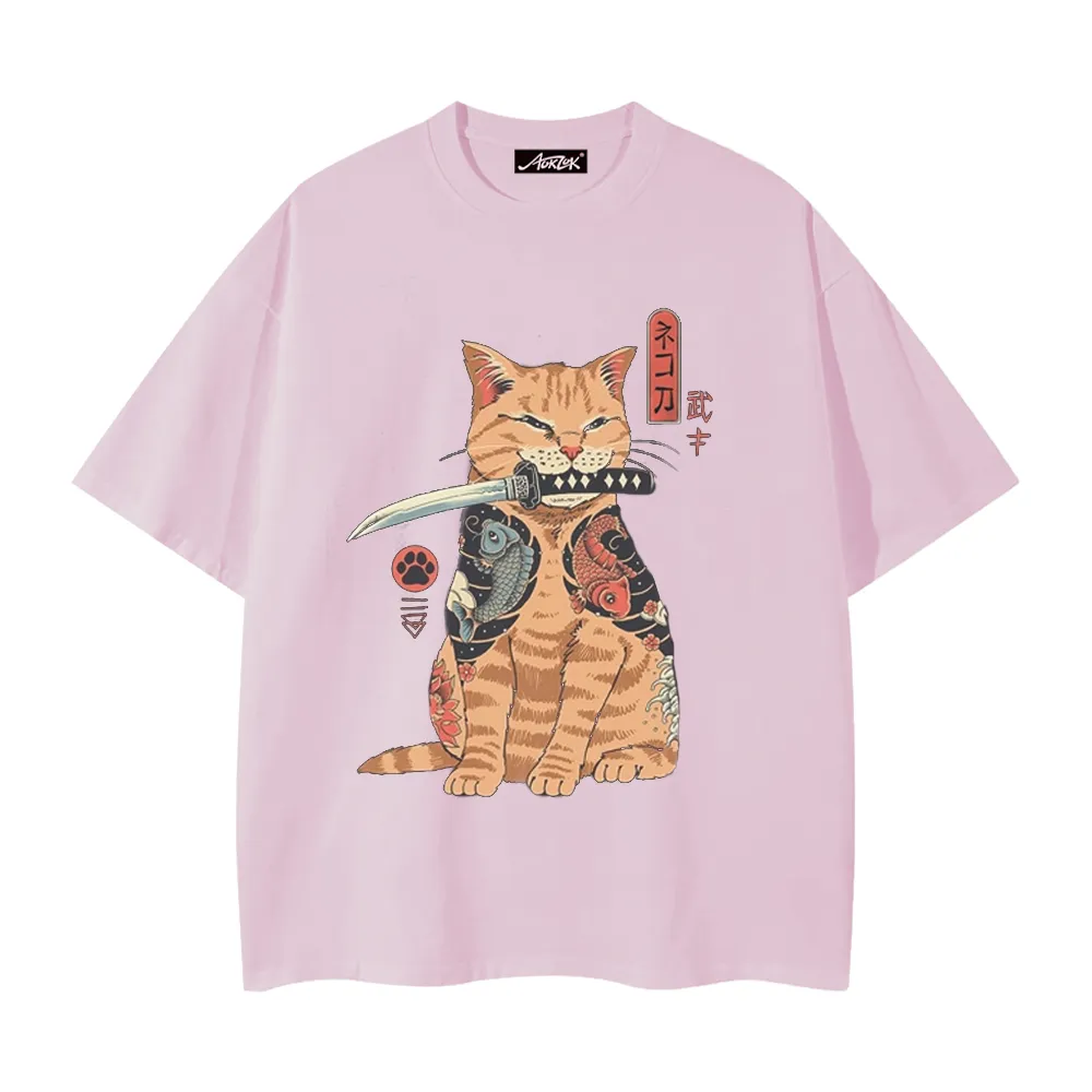 Japanese Samurai Cat T-Shirt