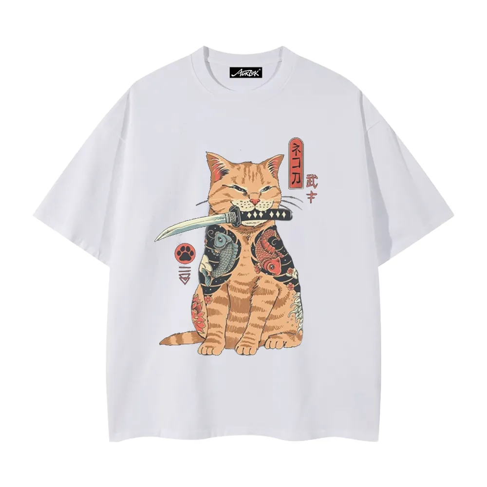 Japanese Samurai Cat T-Shirt