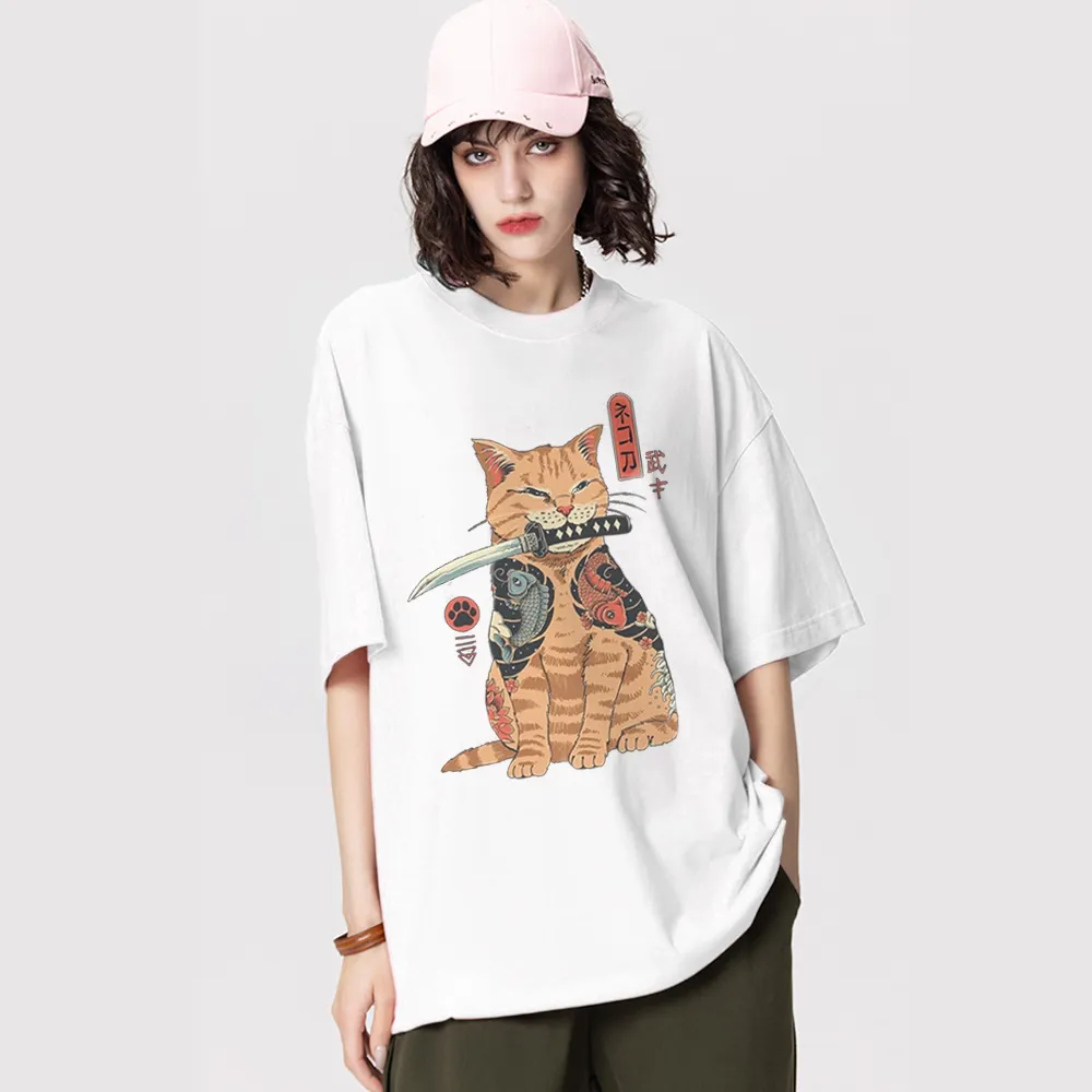 Japanese Samurai Cat T-Shirt
