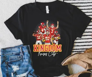 Kansas City Offensive Players Black Graphic TShirt