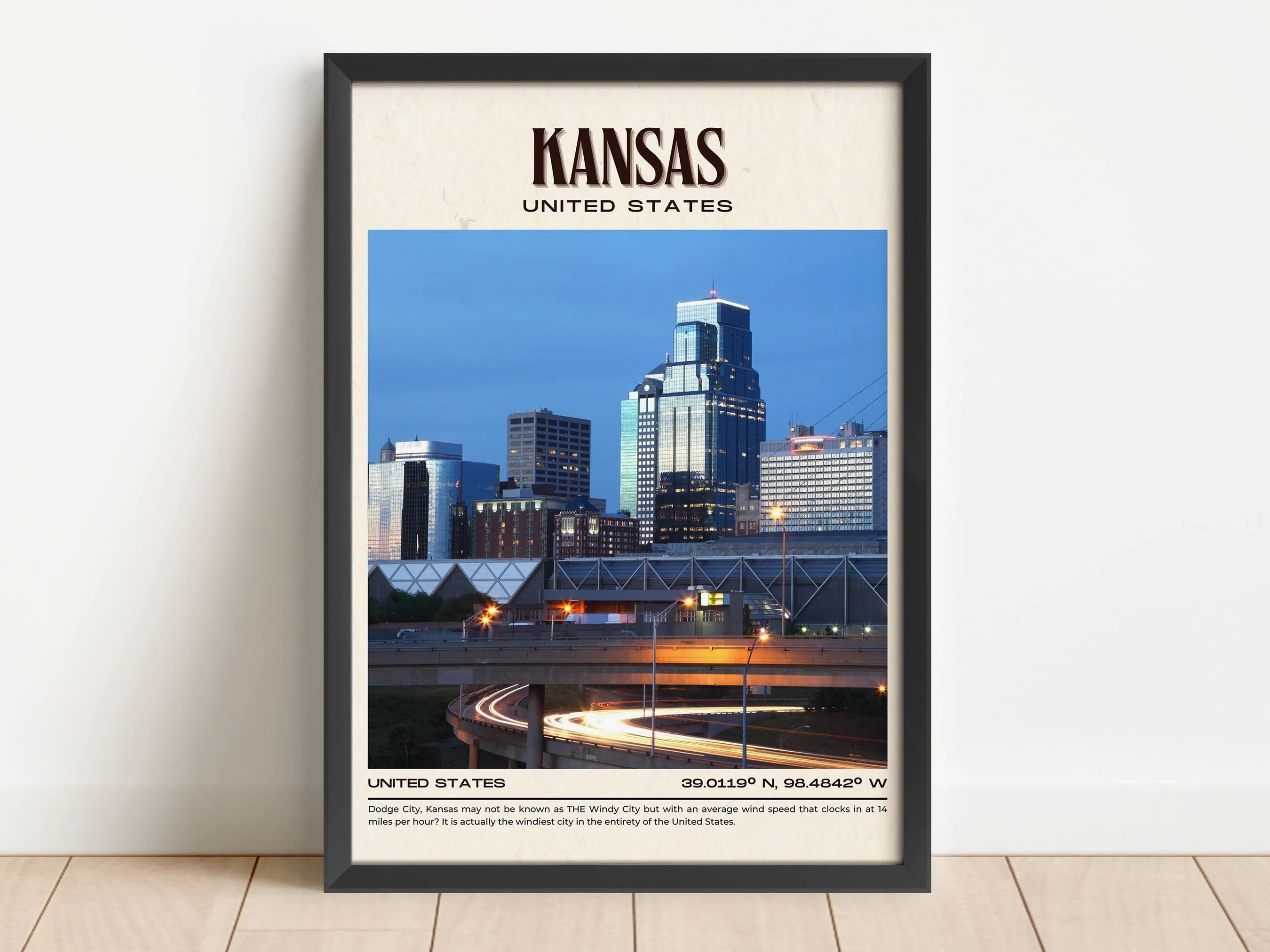 Kansas Vintage Wall Art, Missouri, USA