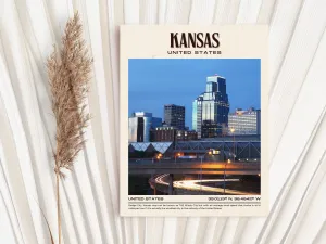 Kansas Vintage Wall Art, Missouri, USA