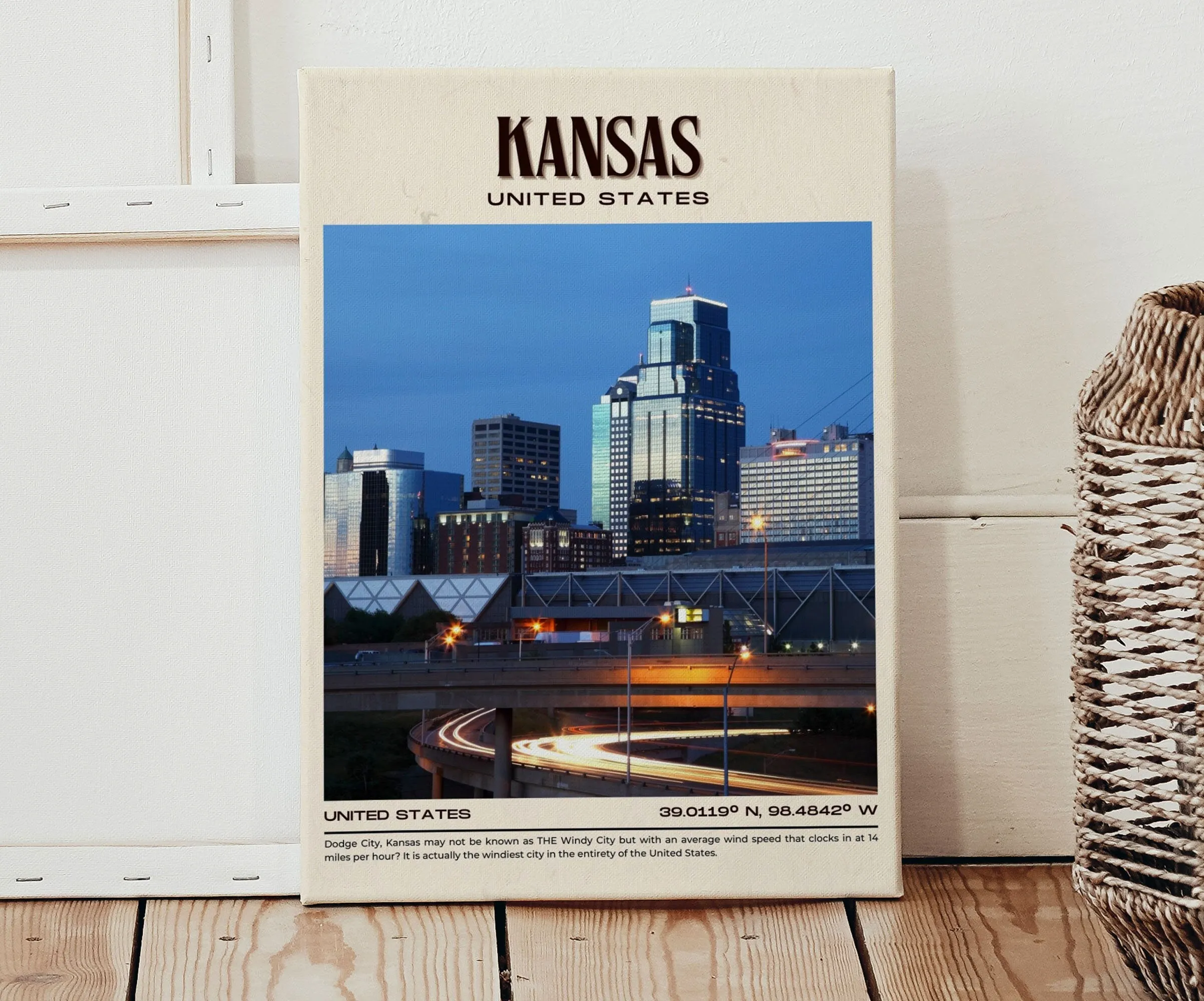 Kansas Vintage Wall Art, Missouri, USA