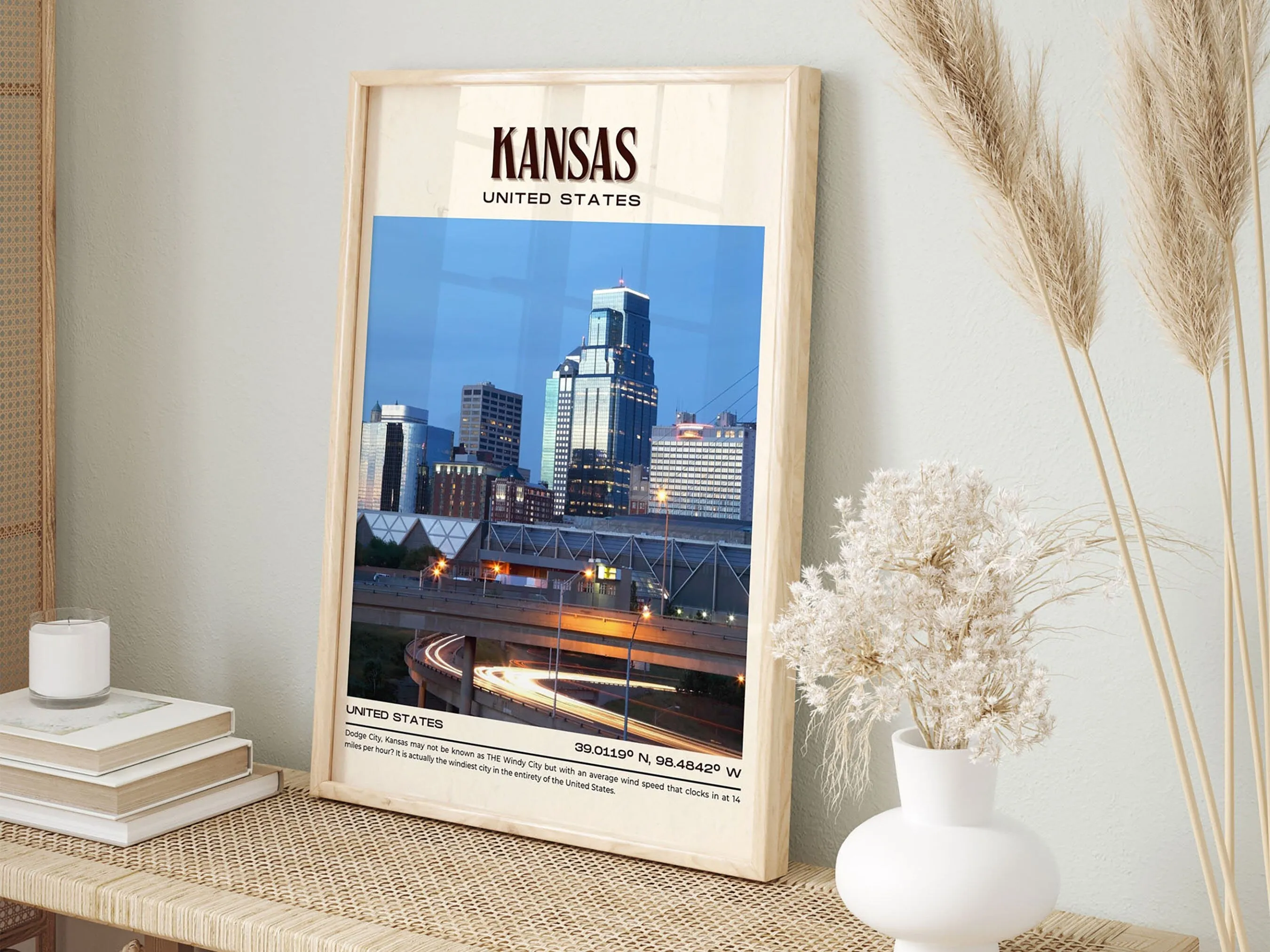 Kansas Vintage Wall Art, Missouri, USA