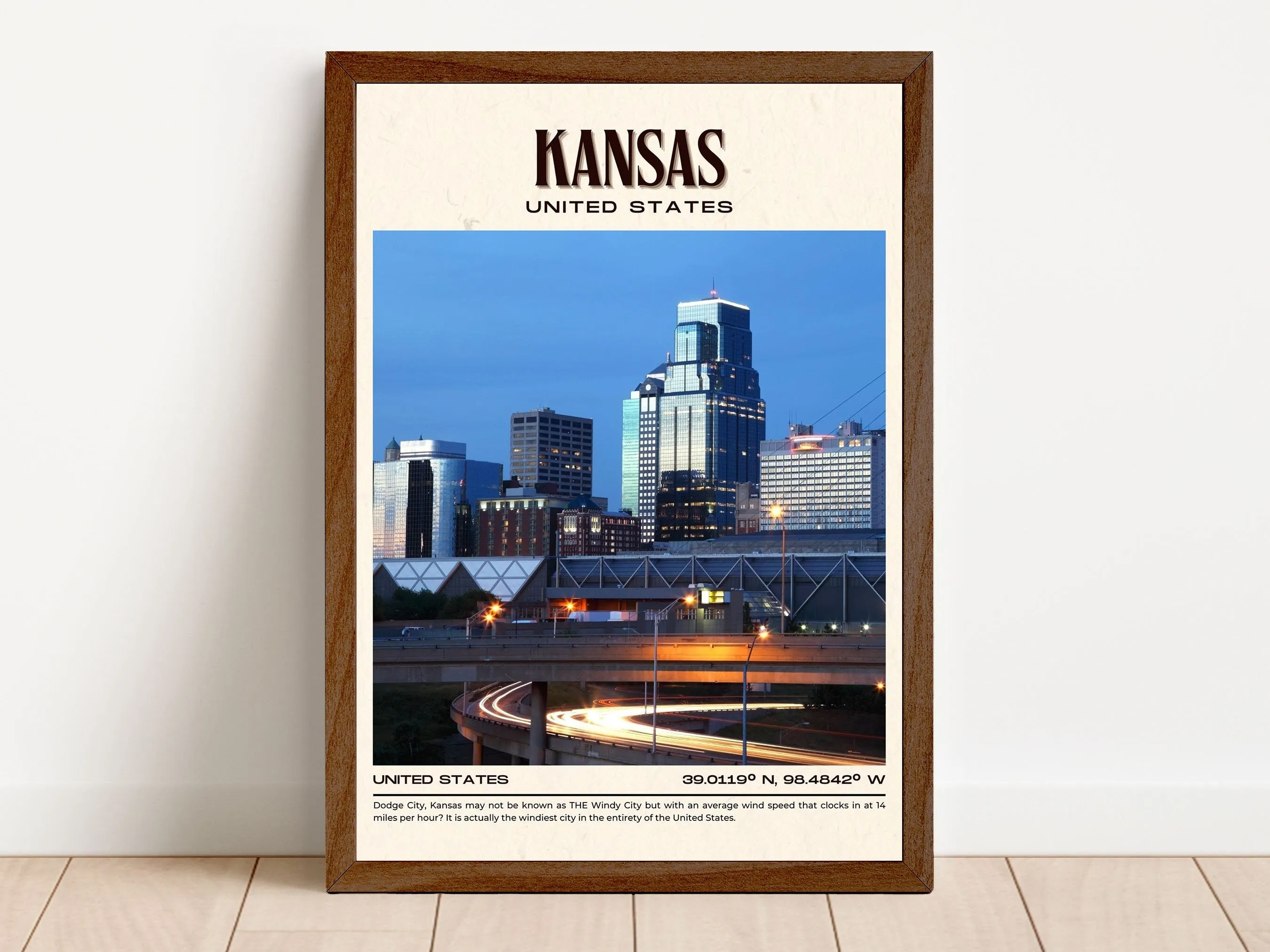 Kansas Vintage Wall Art, Missouri, USA
