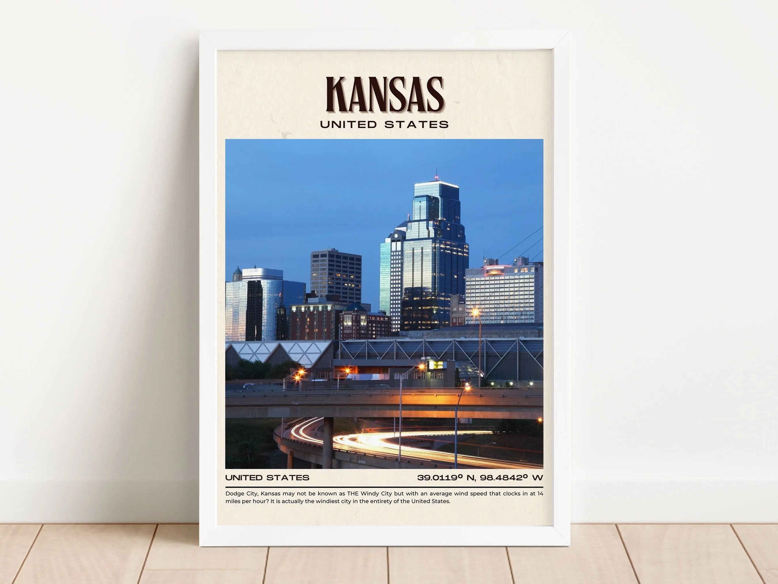 Kansas Vintage Wall Art, Missouri, USA