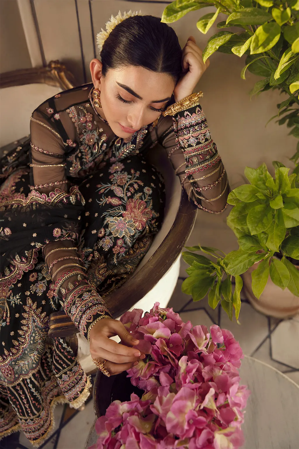 KEZIA | Afrozeh La Fuchsia Wedding Edition 2022 | Unstitched Embroidered Net Suits